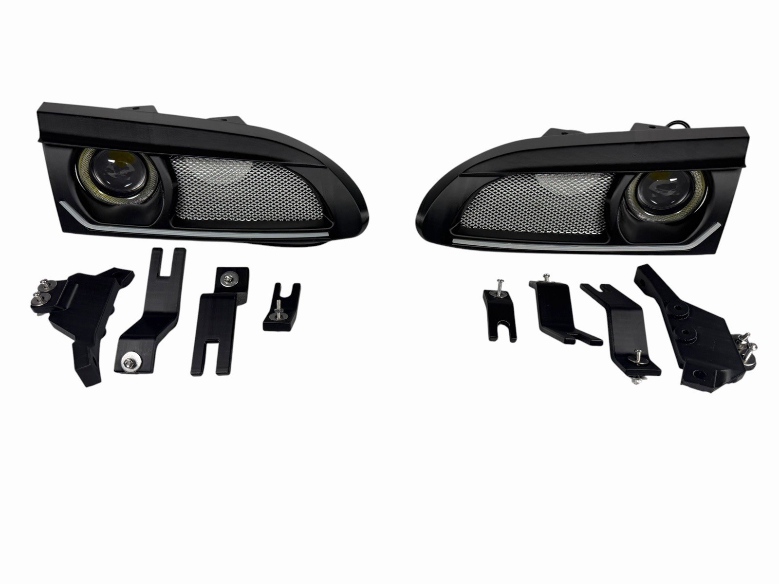 Honda Civic EG Headlight 3” Air Duct Kit Projector Mesh Left Right Pair 92-95
