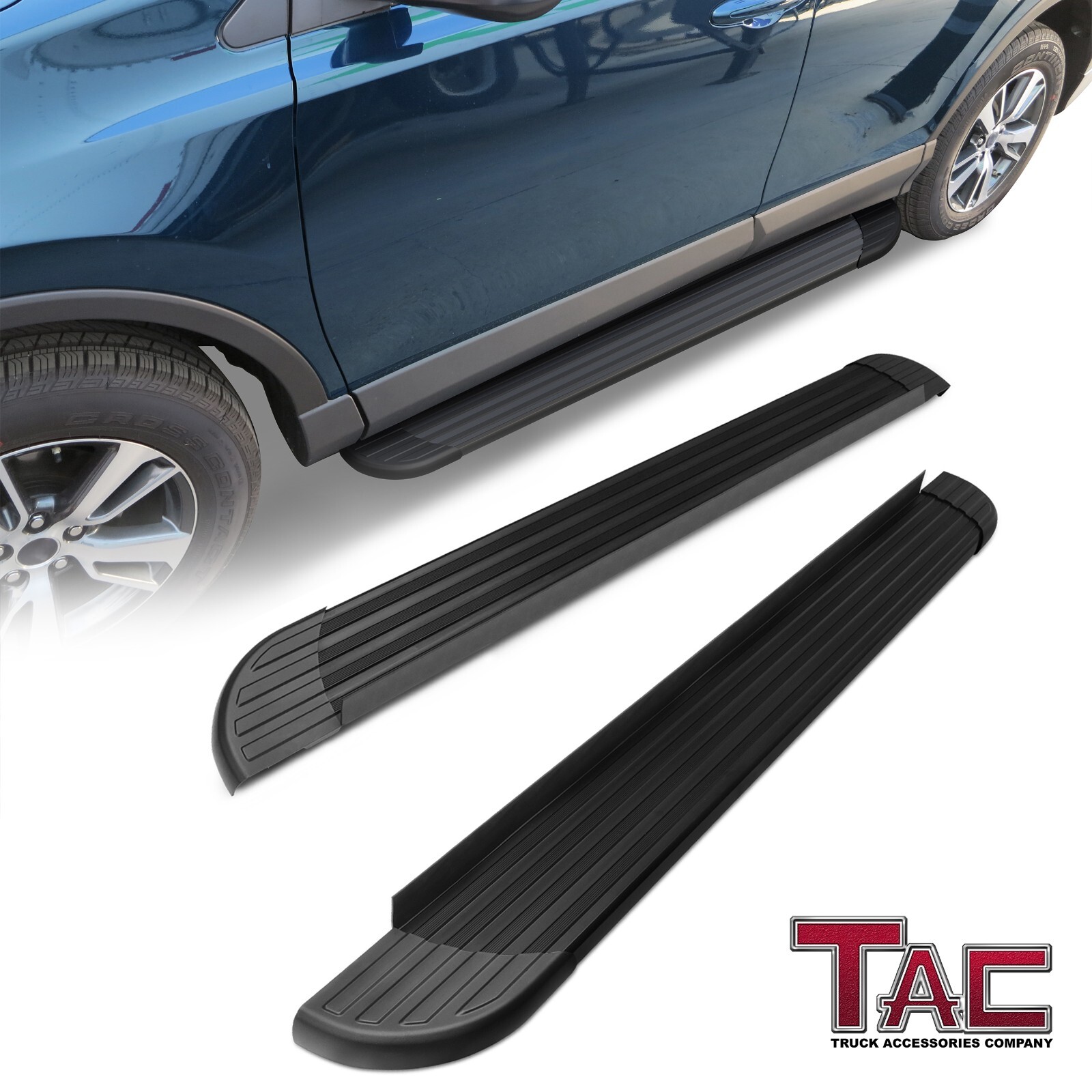 For 2011-2021 Jeep Grand Cherokee Aluminum Running Board Side Step Rail Nerf Bar