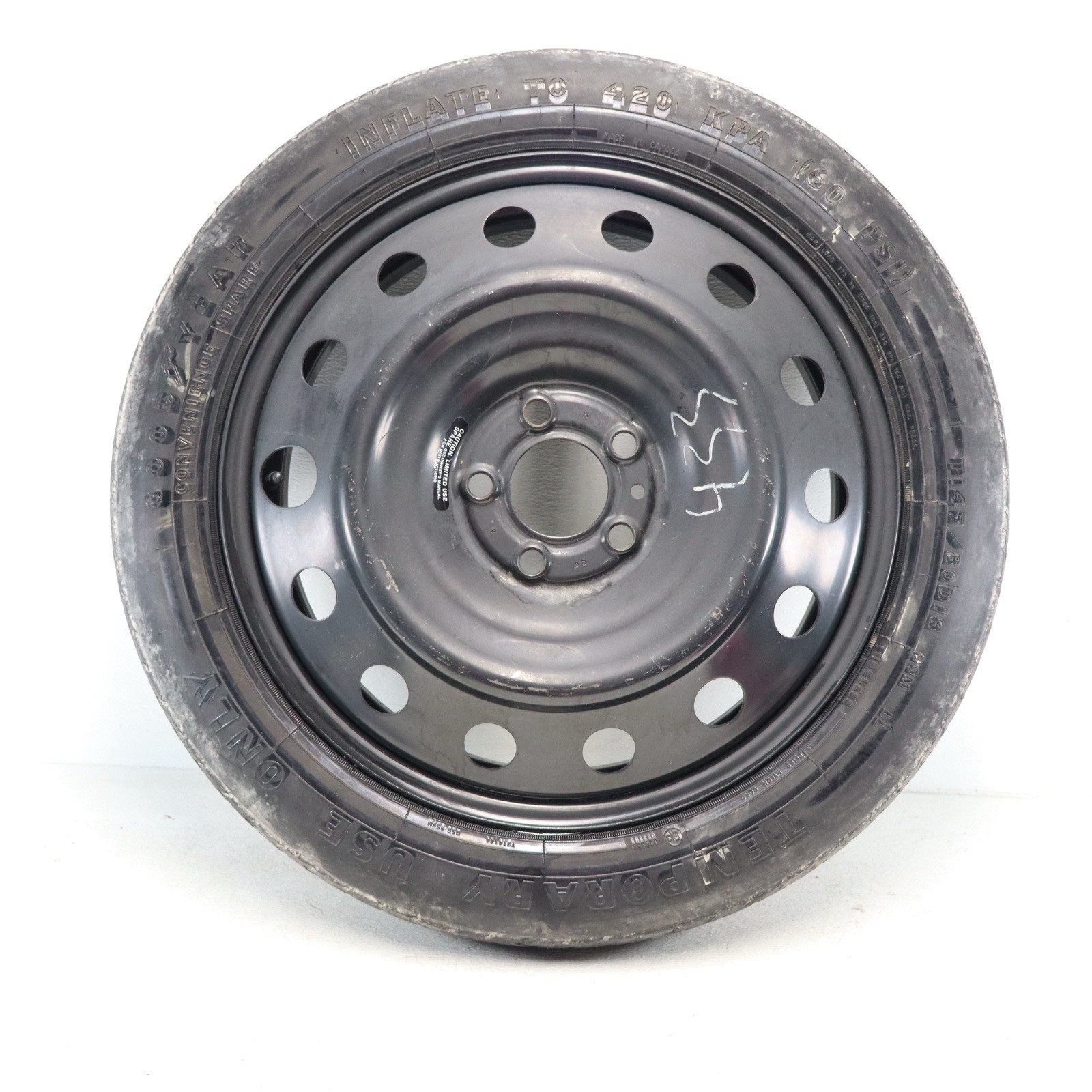 2006-2025 Chrysler Dodge Charger Challenger Chrysler 300 Spare Tire T145/80D18 2006-2025 Chrysler Dodge Charger Challenger Chrysler 300 Spare Tire T145/80D18