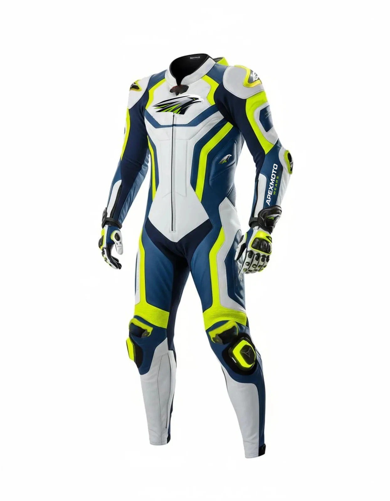 ApexMoto Leather Racing Suit 1 or 2 Piece Motorcycle Track Day Riding Suit Gear
