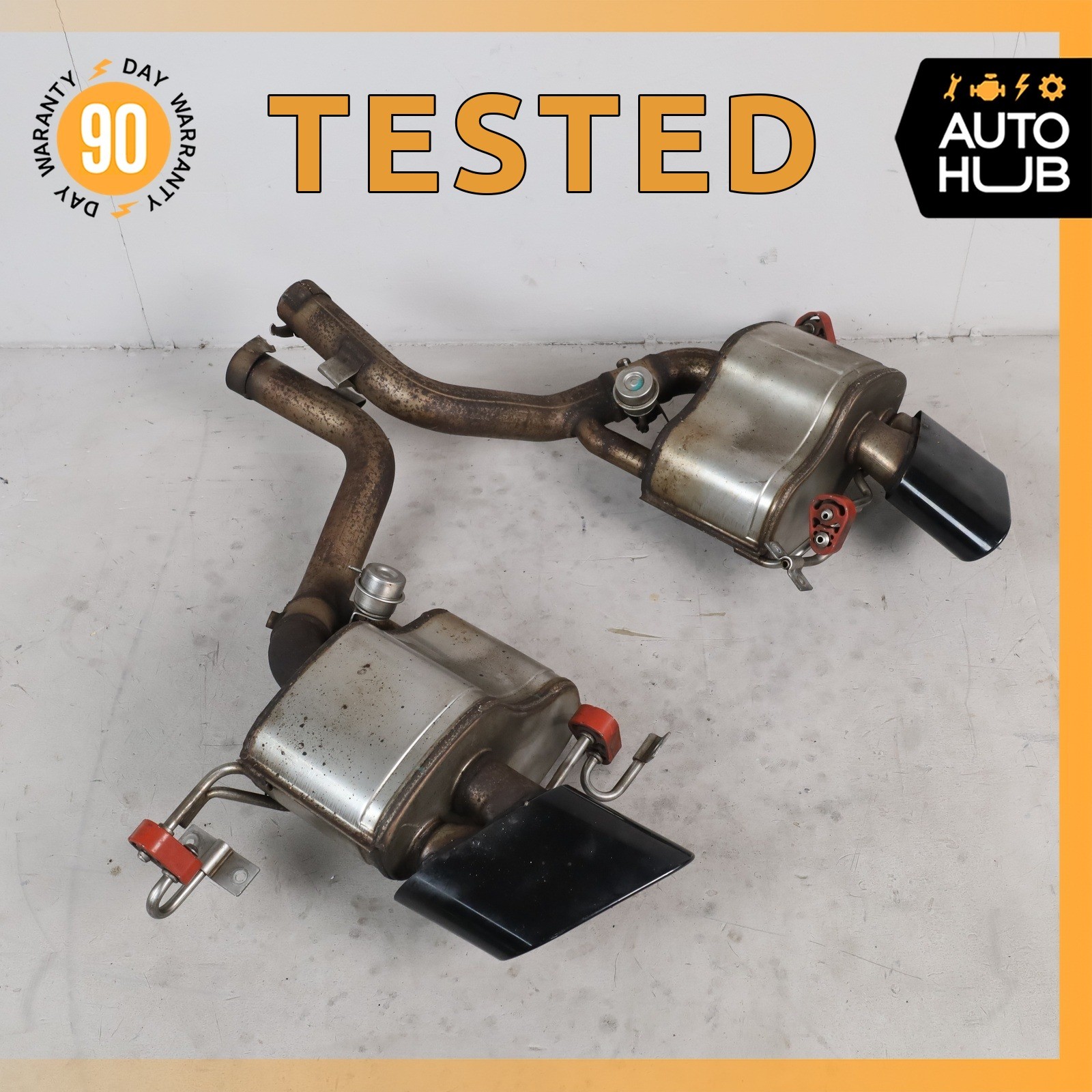 09-19 Maserati GranTurismo M145 4.7L Sport Exhaust Mufflers Tips Set of 2 OEM 09-19 Maserati GranTurismo M145 4.7L Sport Exhaust Mufflers Tips Set of 2 OEM