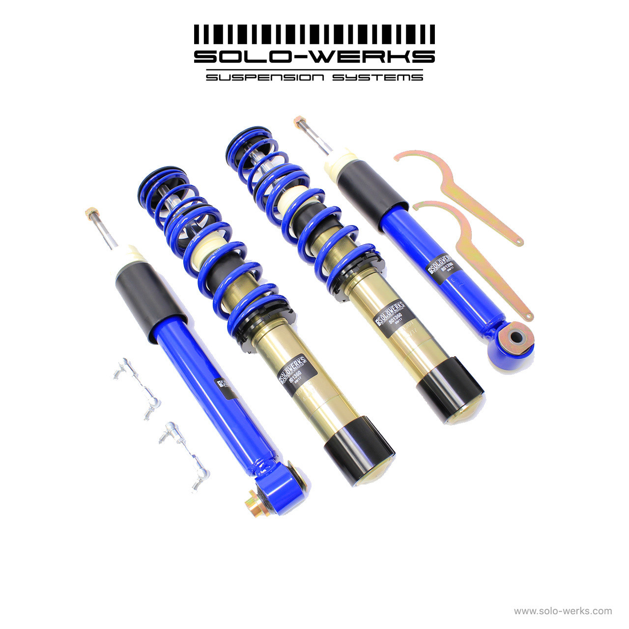 Solo Werks S1 Coilover Kit for BMW 5 Series E61 \'04-\'10 Wagon w/rear air ride Solo Werks S1 Coilover Kit for BMW 5 Series E61 \'04-\'10 Wagon w/rear air ride