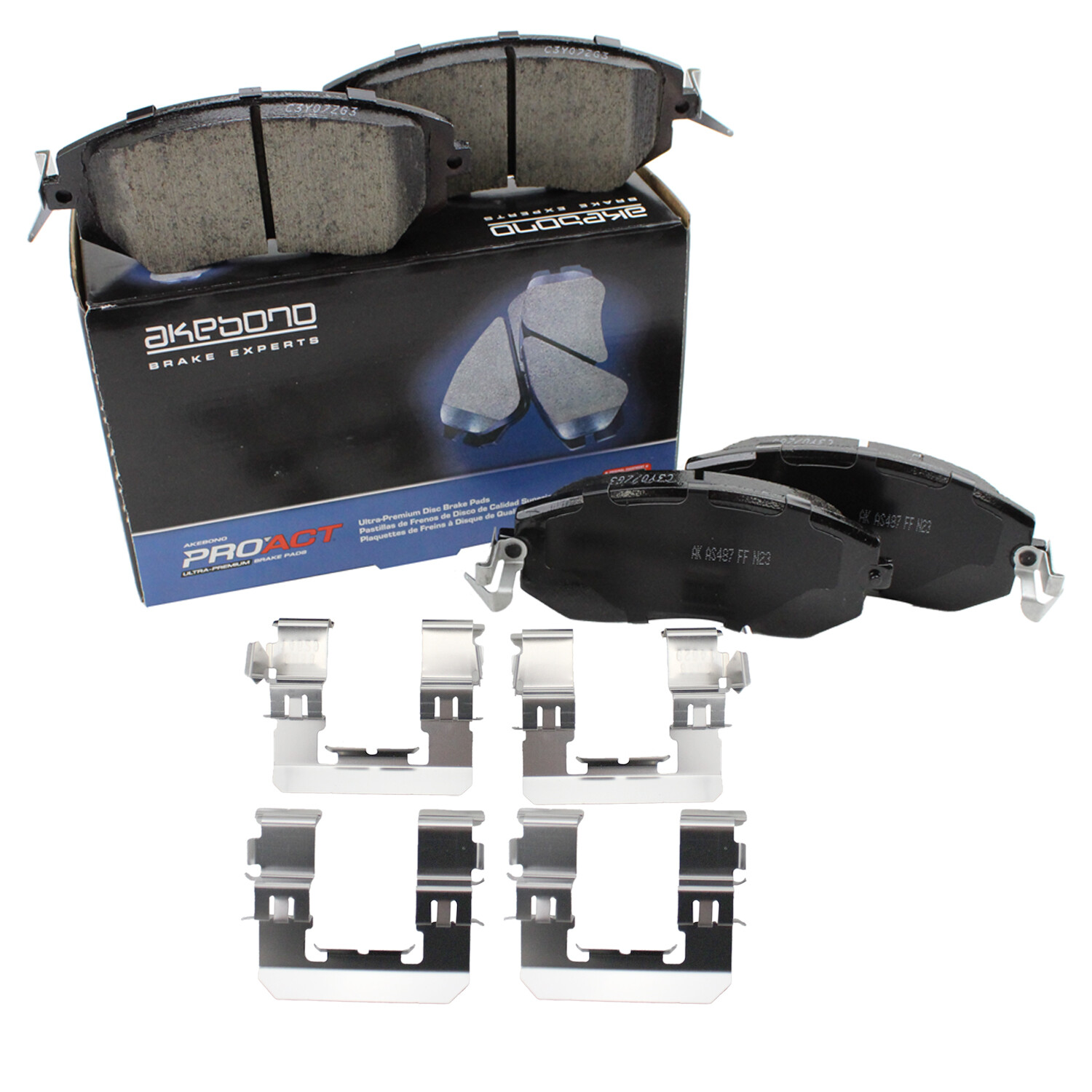 Akebono ProACT Front Disc Brake Pad Set for 2014-2017 Subaru Forester