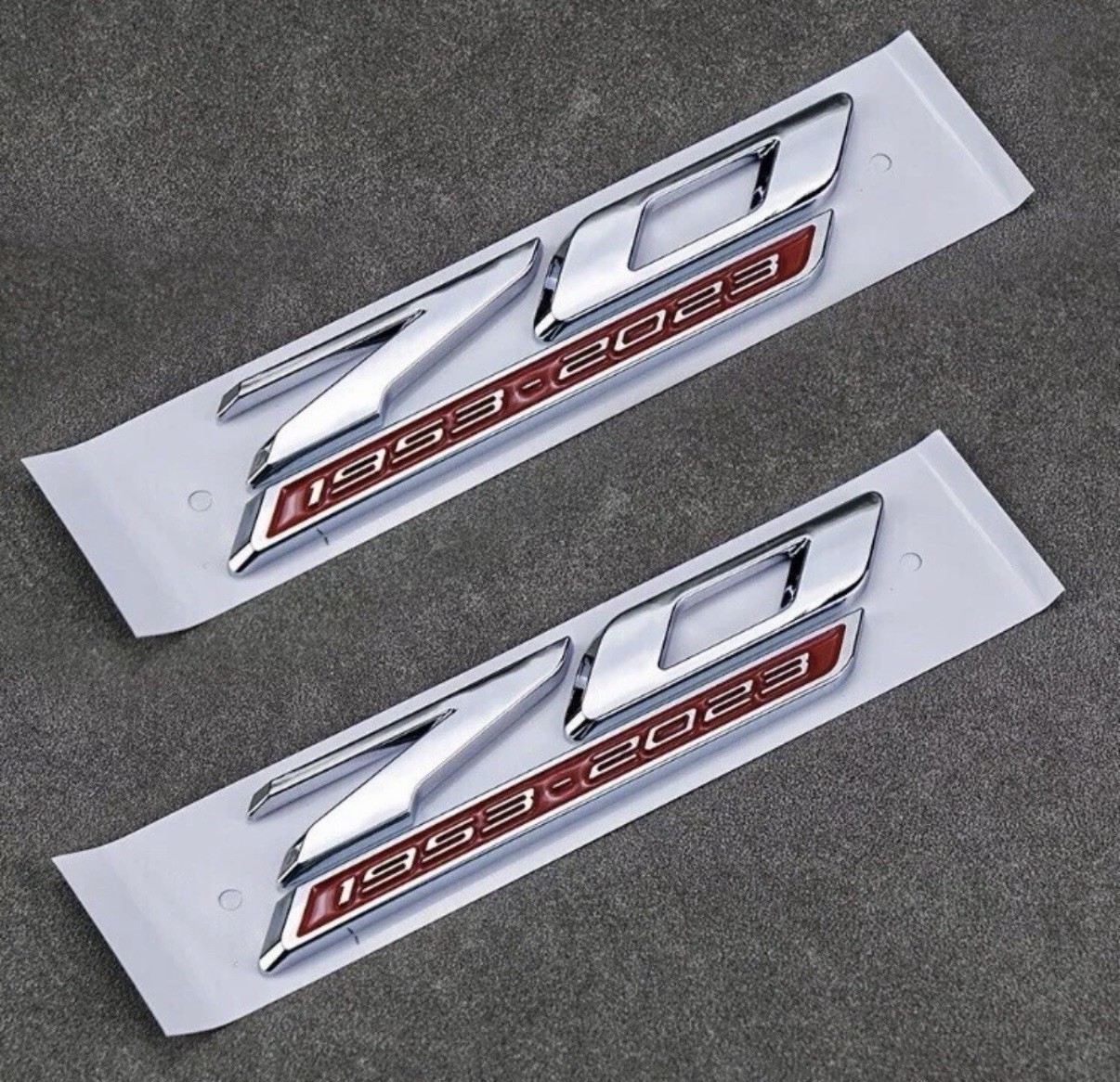 Chevrolet Corvette 70th Anniversary Fender Emblems 1953-2023 Set Of Two Emblems Chevrolet Corvette 70th Anniversary Fender Emblems 1953-2023 Set Of Two Emblems