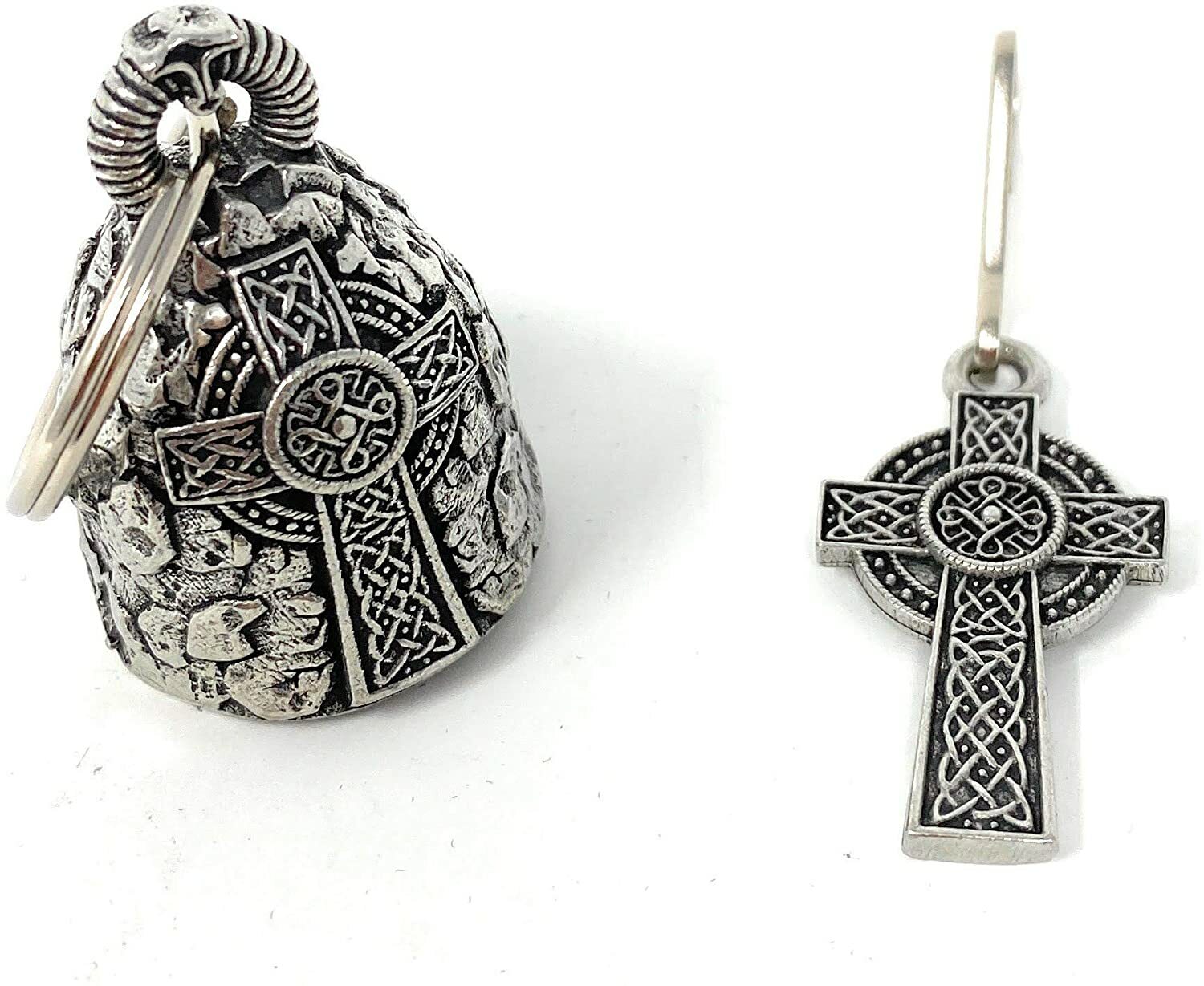 Celtic Cross Biker Bell with Zipper Pull Motorcycle Ride Gremlin Bravo Gift USA Celtic Cross Biker Bell with Zipper Pull Motorcycle Ride Gremlin Bravo Gift USA