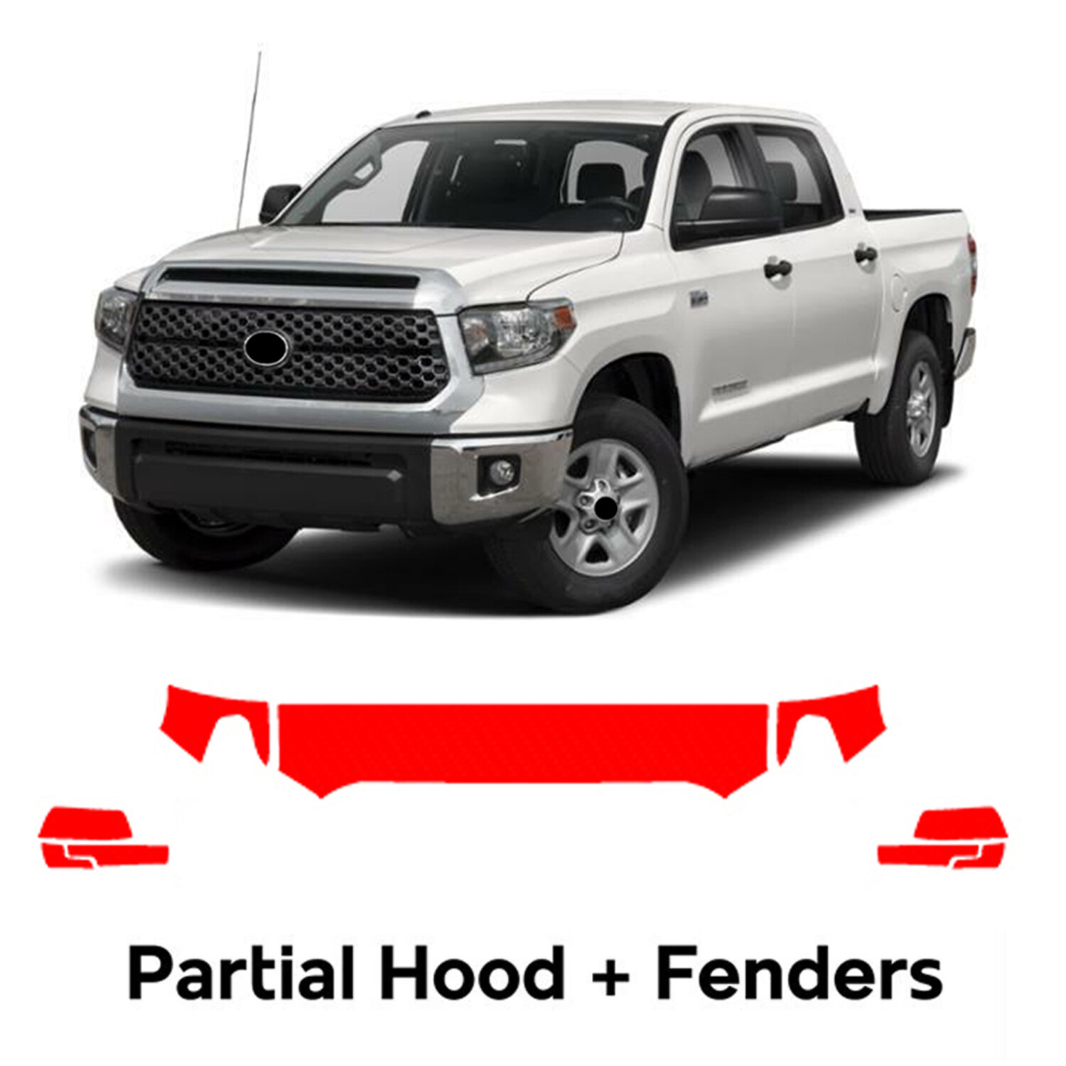 Hood Precut PPF Paint Protection Film For Toyota Tundra 2014-2021