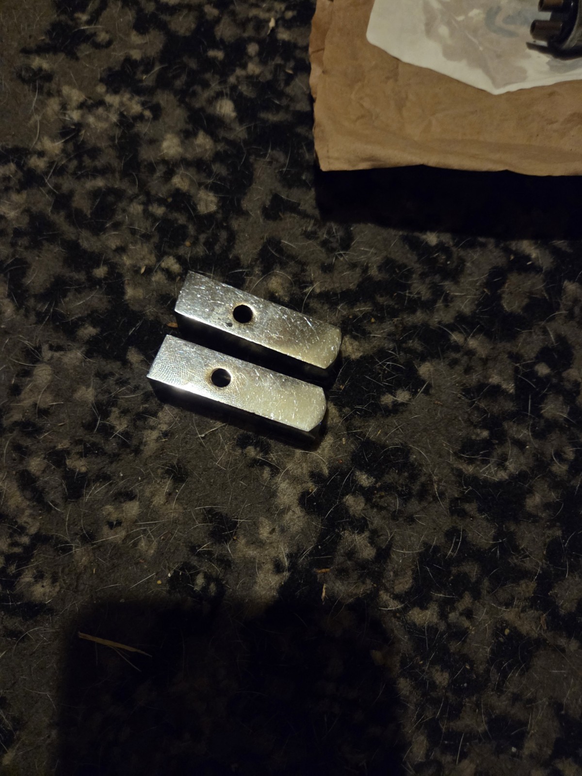OEM Harley Davidson Custom Chrome Mounting Blocks Spacers Brackets Pair Tapped OEM Harley Davidson Custom Chrome Mounting Blocks Spacers Brackets Pair Tapped