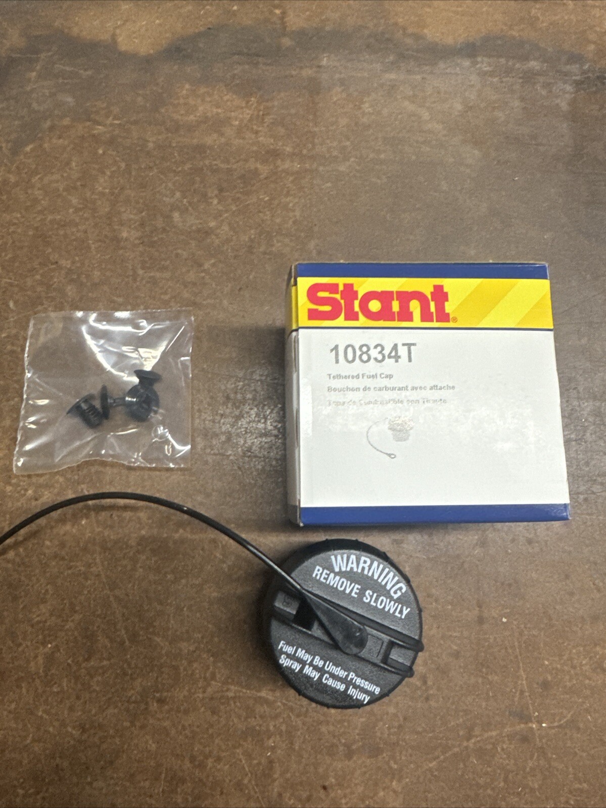 New Stant Tethered Fuel Cap Black 10834T New Stant Tethered Fuel Cap Black 10834T