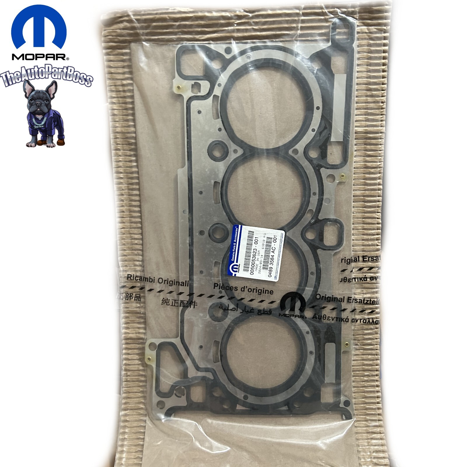 18-24 Cylinder Head Gasket Genuine Mopar 4893584AC 18-24 Cylinder Head Gasket Genuine Mopar 4893584AC