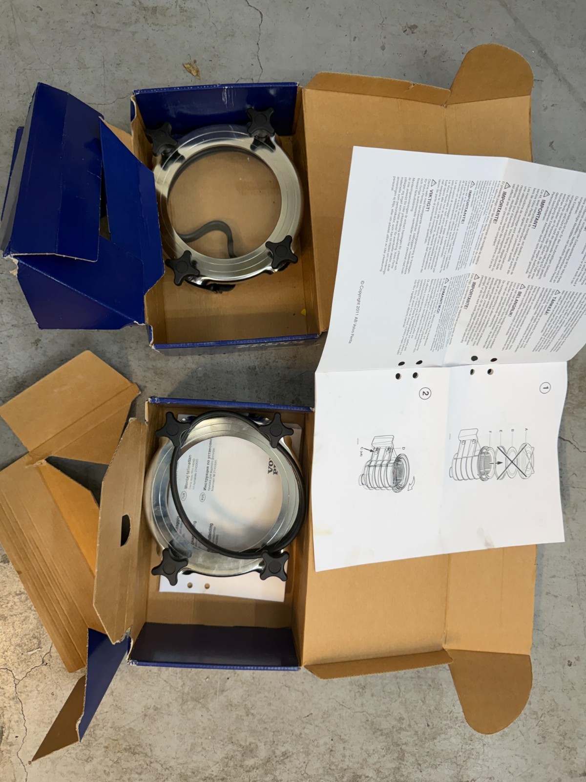 (2) Two Volvo Penta 21400685 Kit Sea water Strainer Cover Fits D4 D6 (2) Two Volvo Penta 21400685 Kit Sea water Strainer Cover Fits D4 D6