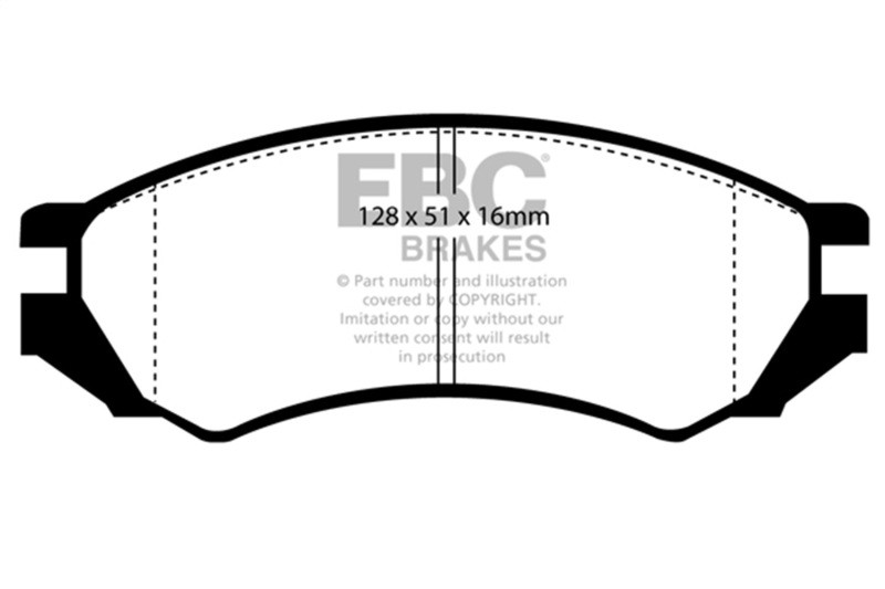 EBC Ultimax2 Front Brake Pads for Nissan Sentra & Saturn SC (1991-1996)
