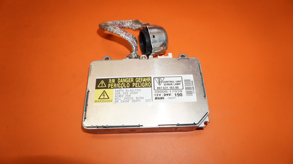 PORSCHE 911 CARRERA XENON BOX LEFT HEADLIGHT 2006 2007 2008 2009 99763118300 OEM