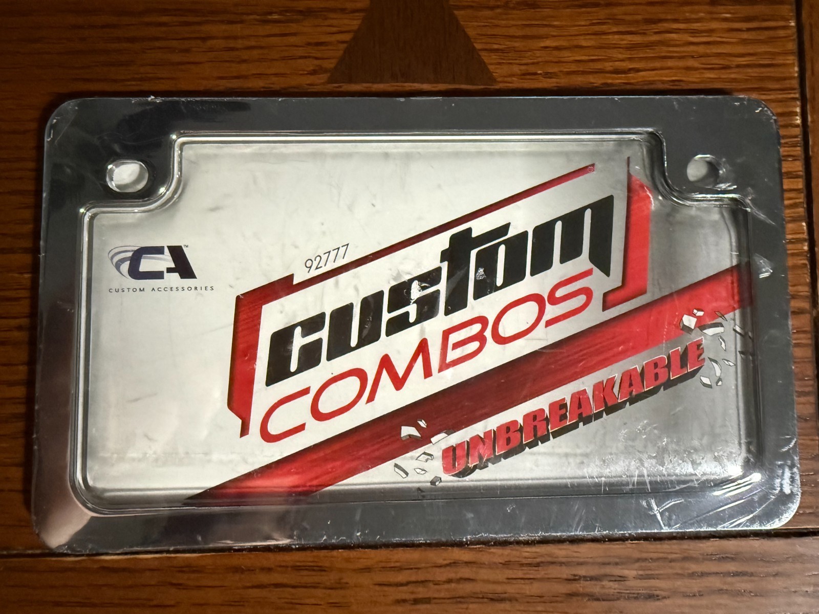 Custom Accessories Motorcycle Custom Combos Unbreakable Novelty Plate 92777 New