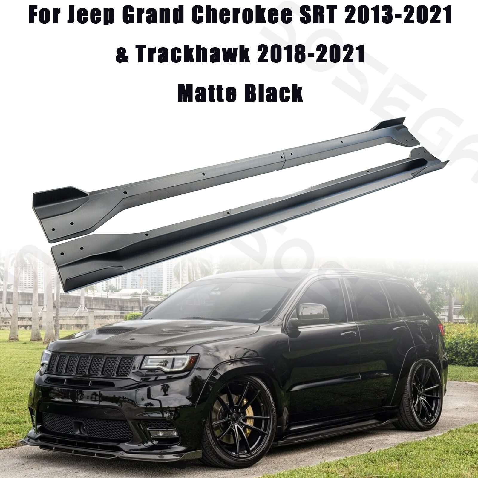 Fits For Jeep Grand Cherokee SRT SRT8 / Trackhawk 2012-2021 Side Skirt Extension
