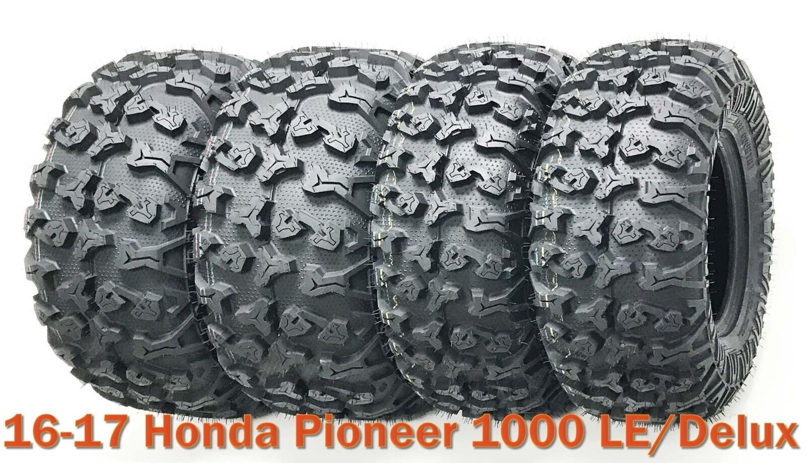 16-17 Honda Pioneer 1000 LE/Delux Full Tire Set 27x9R14 & 27x11R14 Radial 8PR 16-17 Honda Pioneer 1000 LE/Delux Full Tire Set 27x9R14 & 27x11R14 Radial 8PR