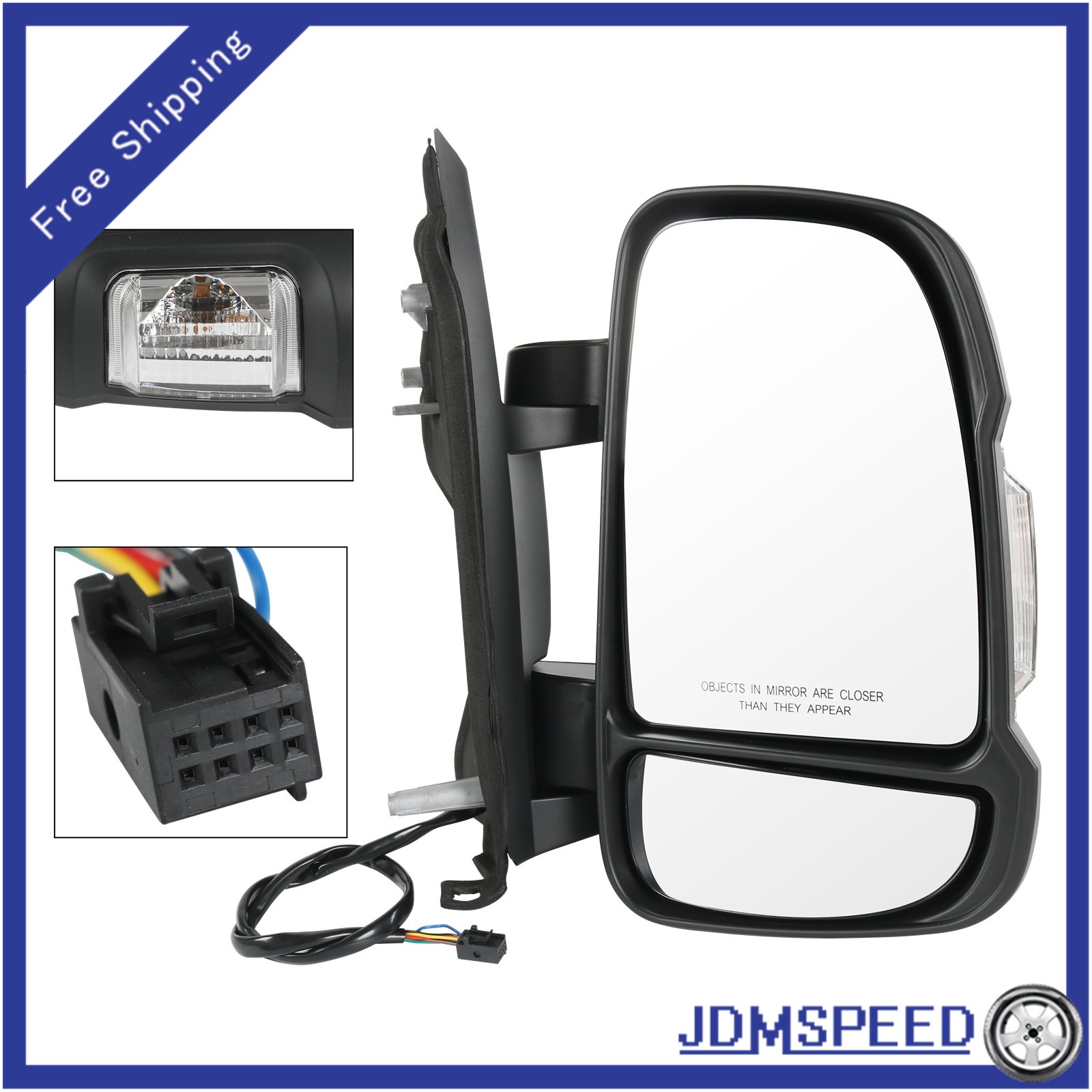 Manual Door Mirror Passenger Side NEW For 2014-2023 RAM PROMASTER 1500 2500 3500