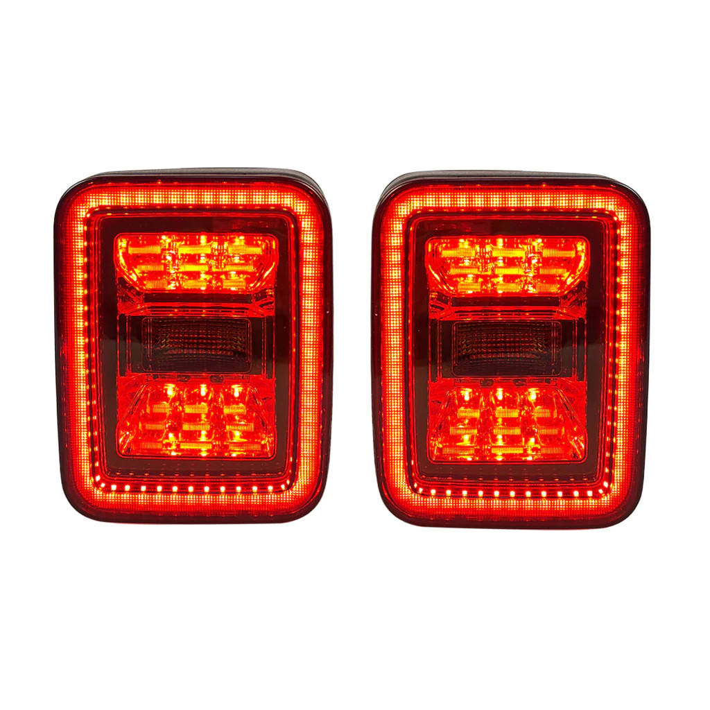 For 20-23 Jeep Gladiator JT Smoked Tail Lights w/Brake Reverse Turn Signal Lamps For 20-23 Jeep Gladiator JT Smoked Tail Lights w/Brake Reverse Turn Signal Lamps