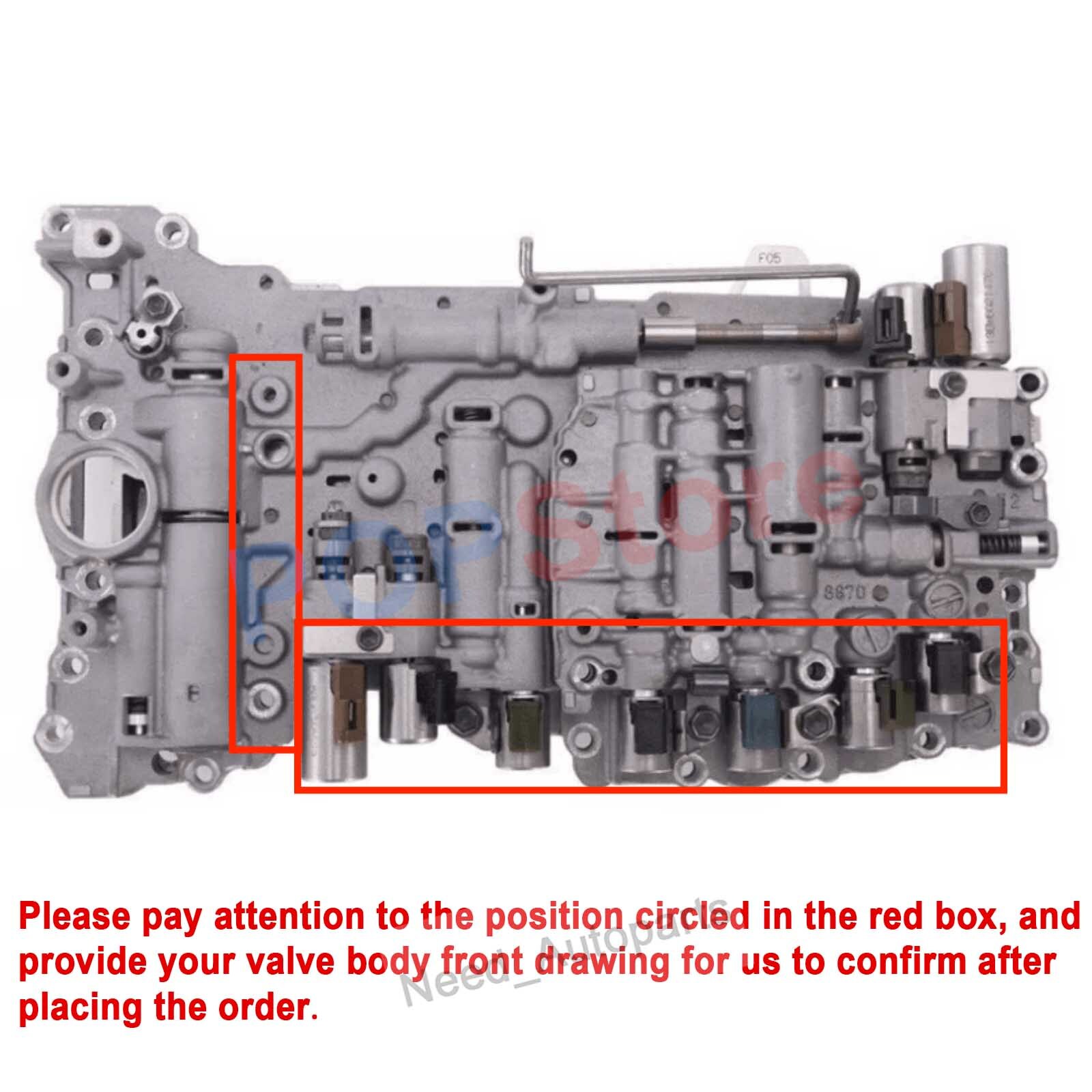 A760E Valve Body W/9 Solenoids Casting#8870 For 2010-2012 Toyota Tundra Sequoia