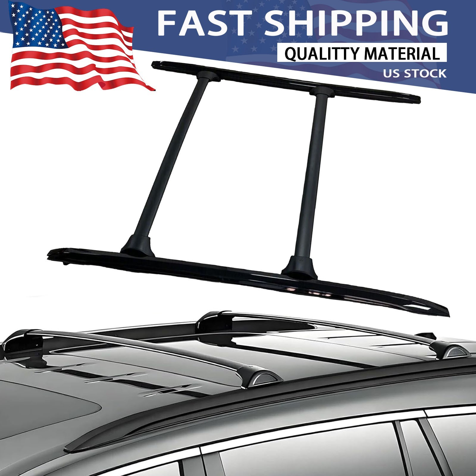 4Pcs Fits for 2014-2021 Acura MDX Roof Side Rail Rack Cross Bars Crossbars Cargo