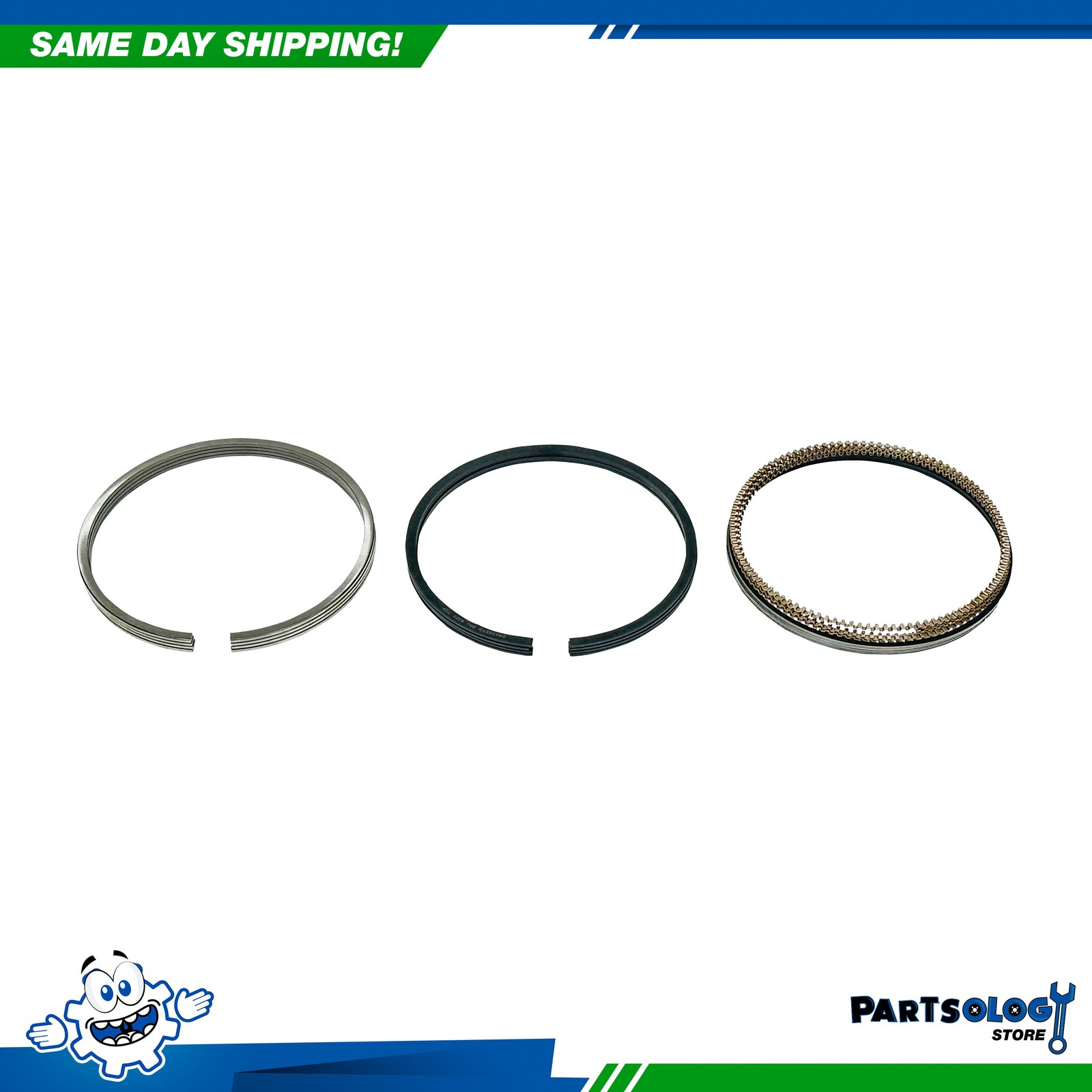 DNJ PR500 Std. Piston Ring Set For 86-97 Suzuki Metro Samurai 1.3L L4 DOHC SOHC