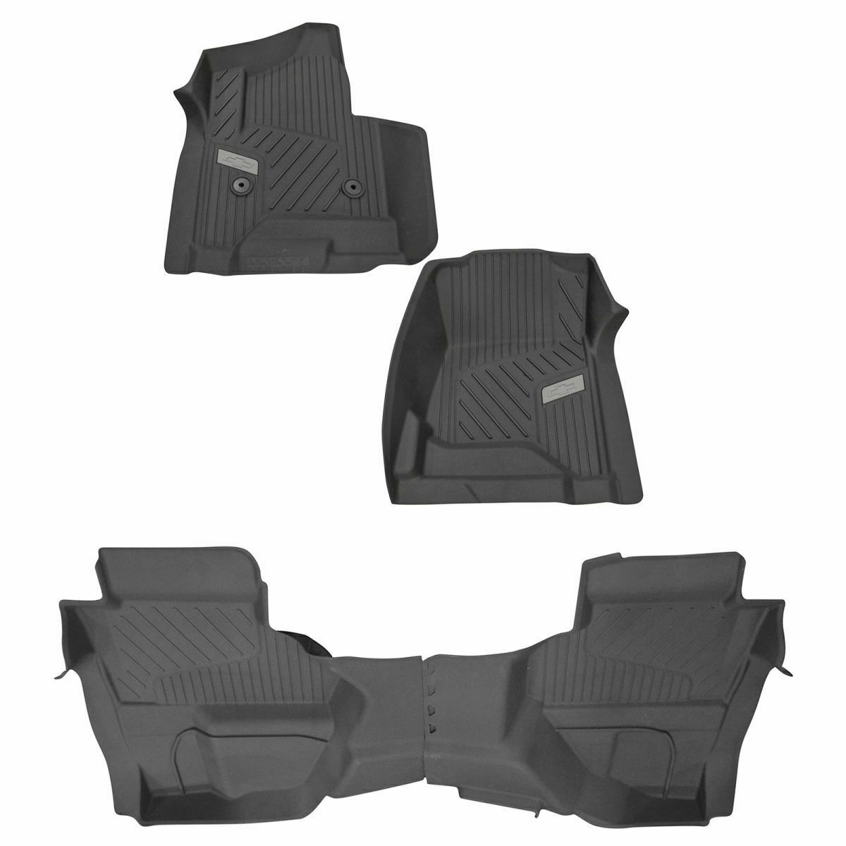 2014-2018 Chevrolet Silverado Crew Cab Front & Rear Floor Liner Package Black OE