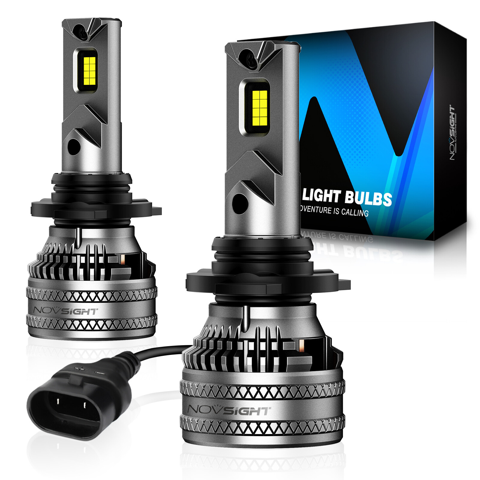 2x 9006 HB4 LED Headlight Bulbs 200W 40000LM High Low Beam Lamp 6500K White