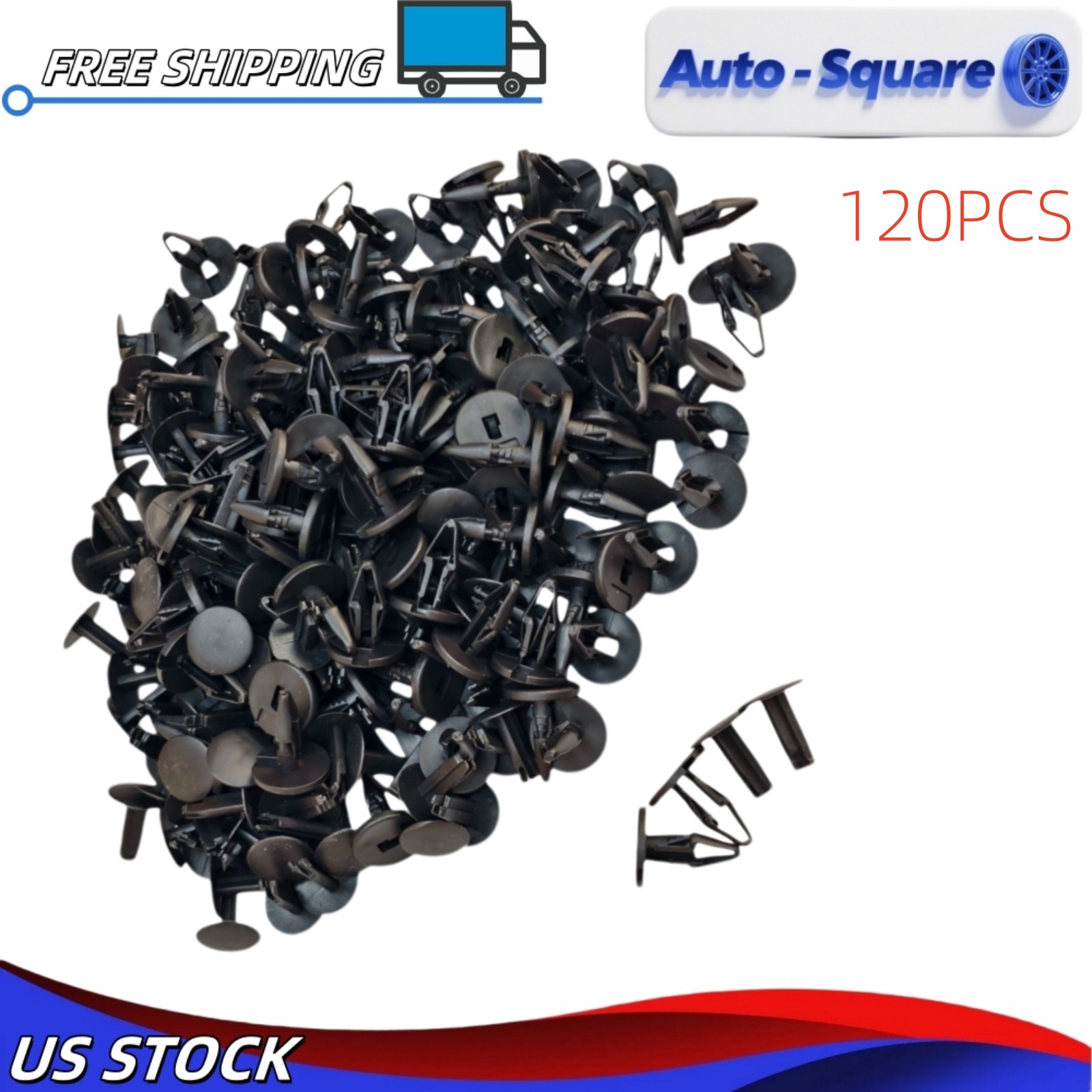 120Pcs 11589292 For GMC GM Fender Liner Clip Push-Type Fastener Flares Retainer