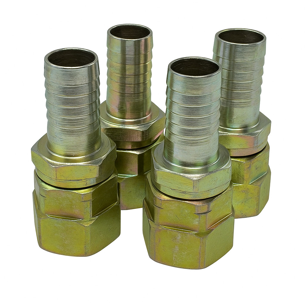 Lot of 4 Aeroquip FC9779-1010S #10 JIC Female Hydraulic Fittings OEM