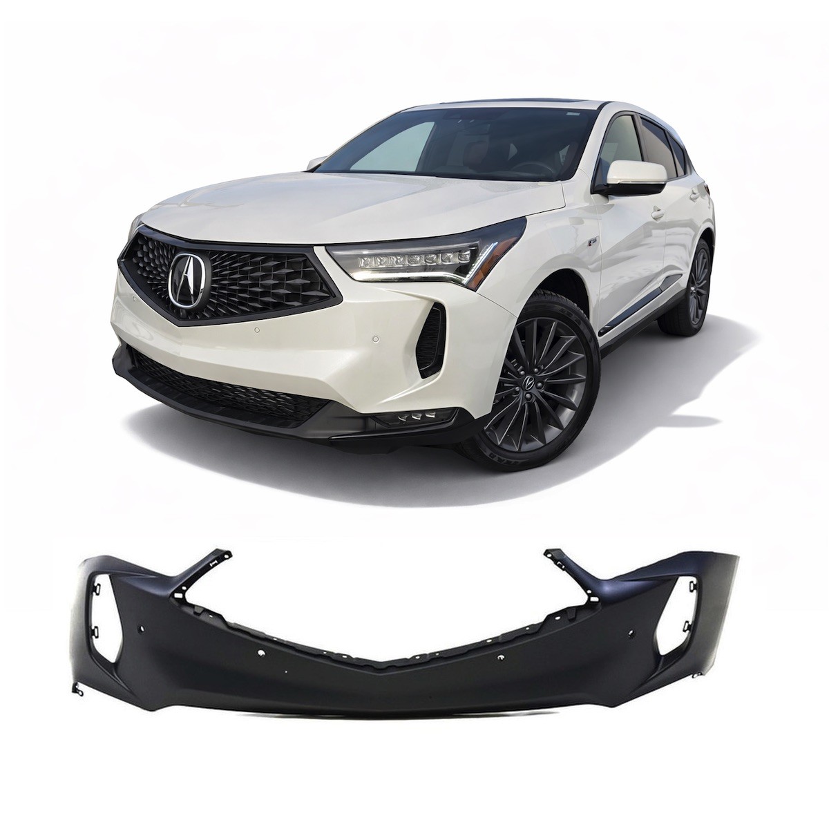 2022-2024 Acura RDX Primed Front Bumper Cover AC1000210 04711TJBA30ZZ