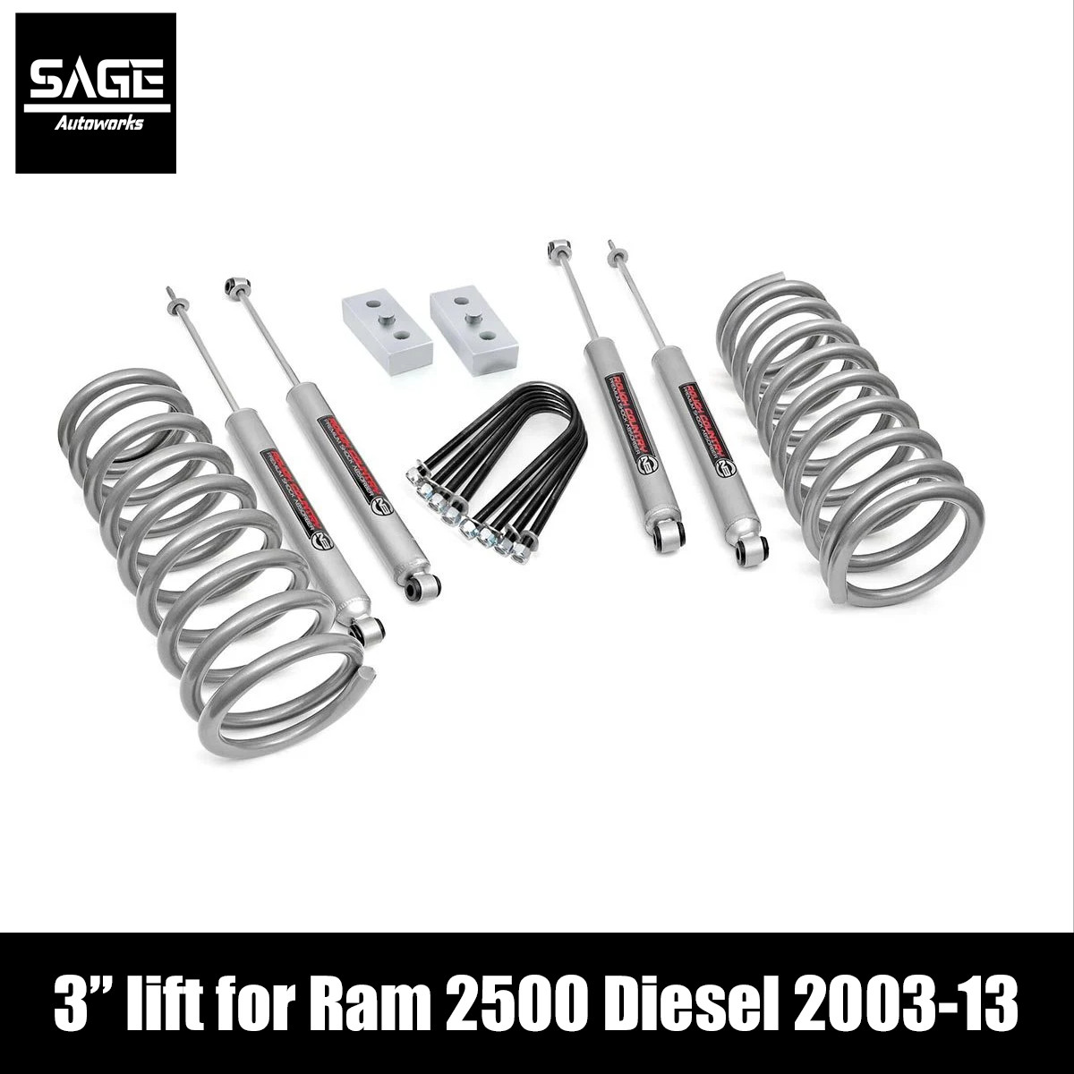 3 Inch Lift Kit for 2003-2013 Ram 2500 Diesel (03-07 Ram 3500)