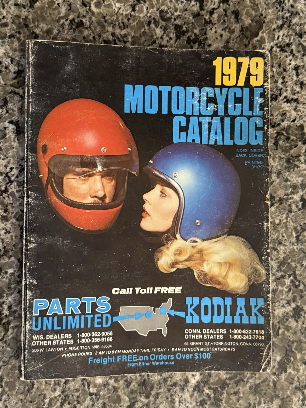Vtg 1979 Motorcycle Parts Unlimited KRW Helmet Goggles Accessories Catalog Book Vtg 1979 Motorcycle Parts Unlimited KRW Helmet Goggles Accessories Catalog Book
