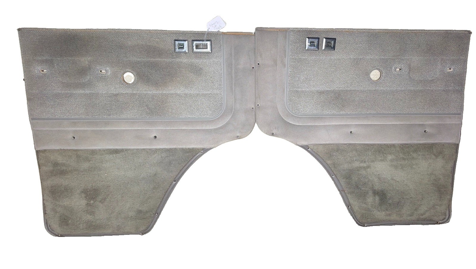 **1991 Chevy Van G10 G20 Beauville GMC Vandura Cloth l/R Door Panel SET L424