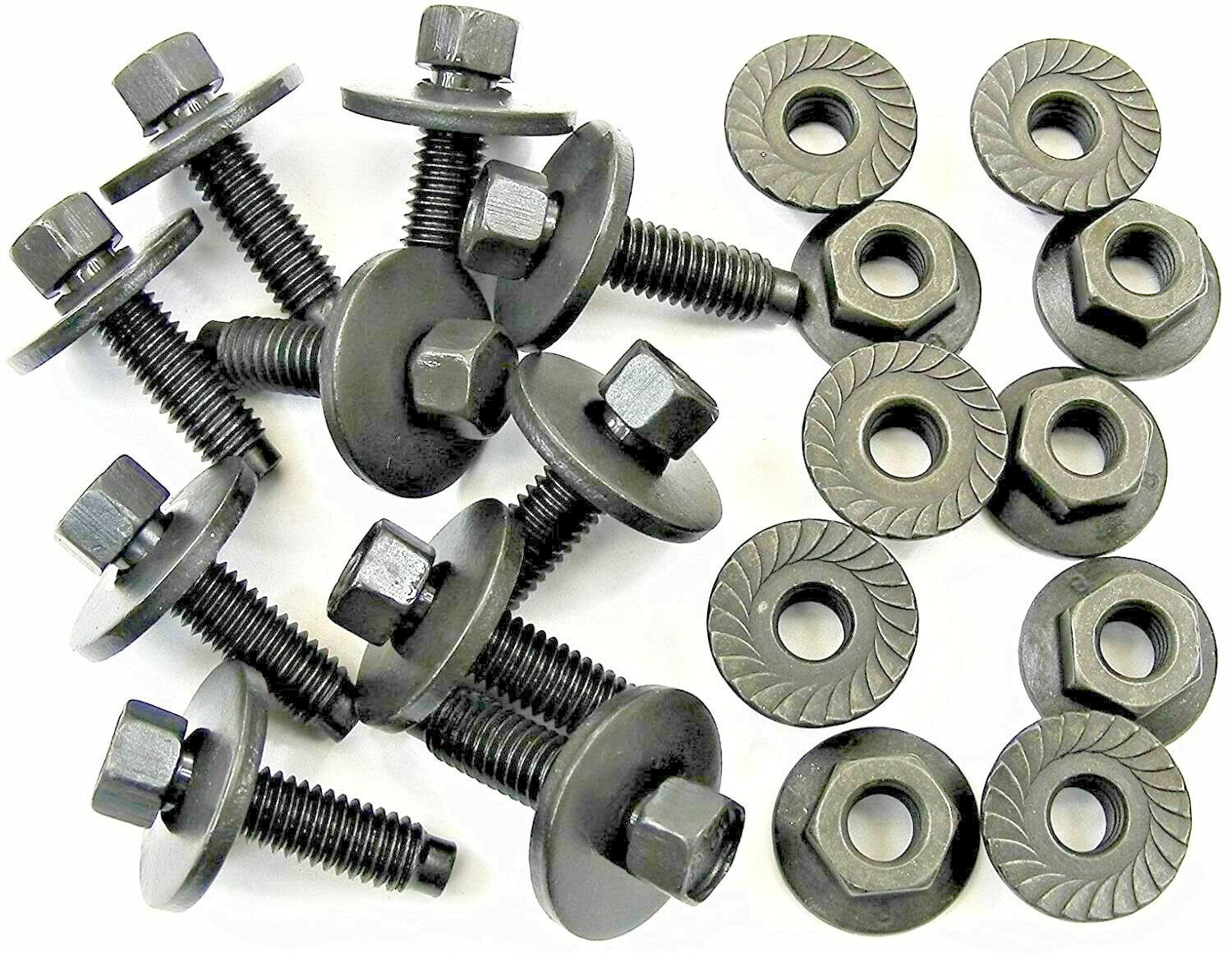 Body Bolts & Flange Nuts M6-1.0mm x 22mm Long 8mm Hex 10 Ea #H2128 (1911/1924)