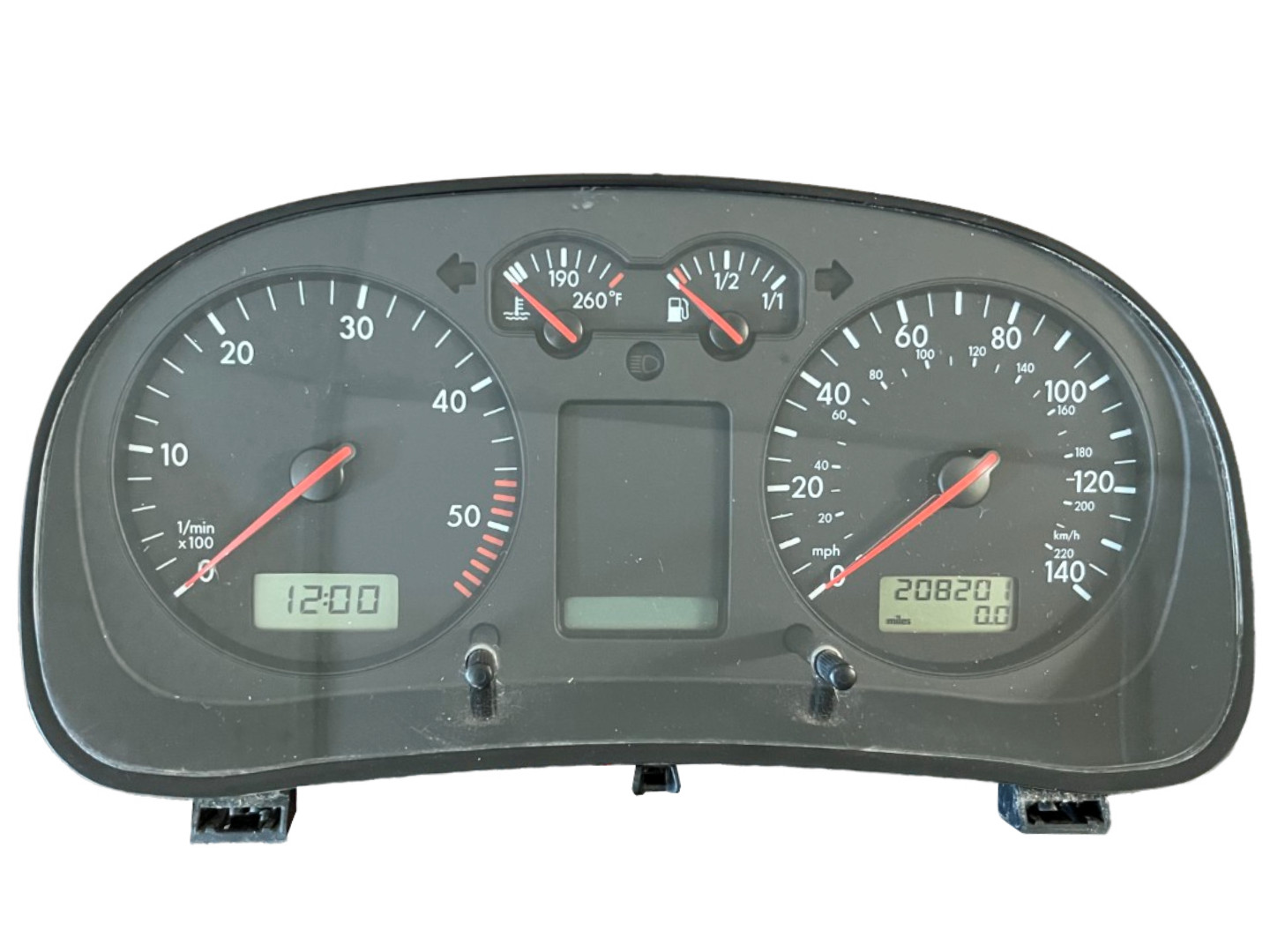 2002 - 2003 VW Golf / GTI / Jetta GLI Instrument Cluster 208,201 Miles
