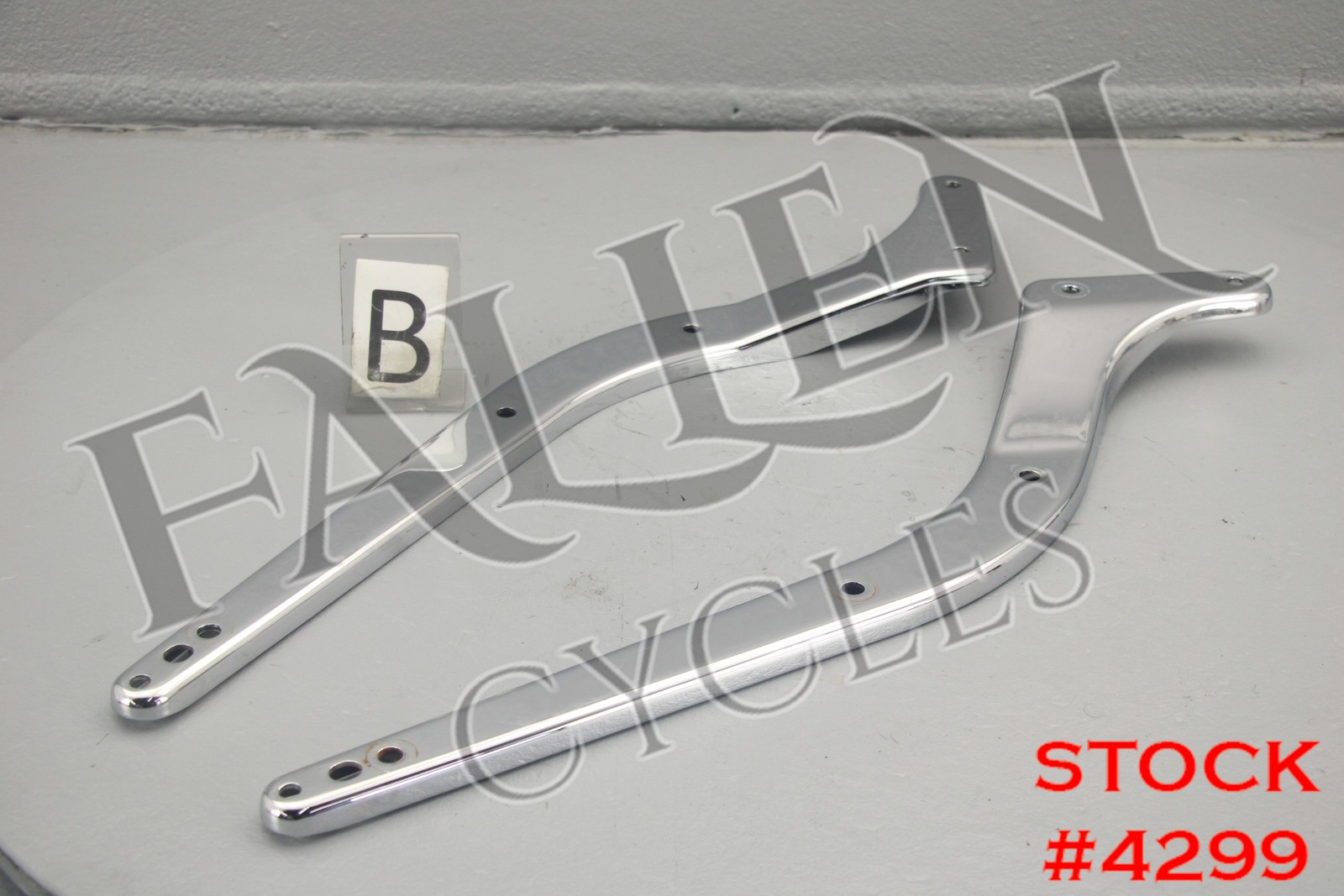2010 Harley Softail Fatboy Back Rear Fender Frame Strut Cover Set CHROME #4299
