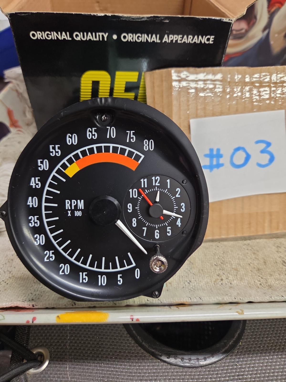 1973-1978 Firebird Trans Am 8,000 RPM Tachometer Clock  OER Serviced Working