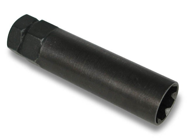 BLACK 7 SIDED SPLINE SECURITY LOCKING SOCKET KEY FOR LUG LUGS LUGNUT LUGNUTS