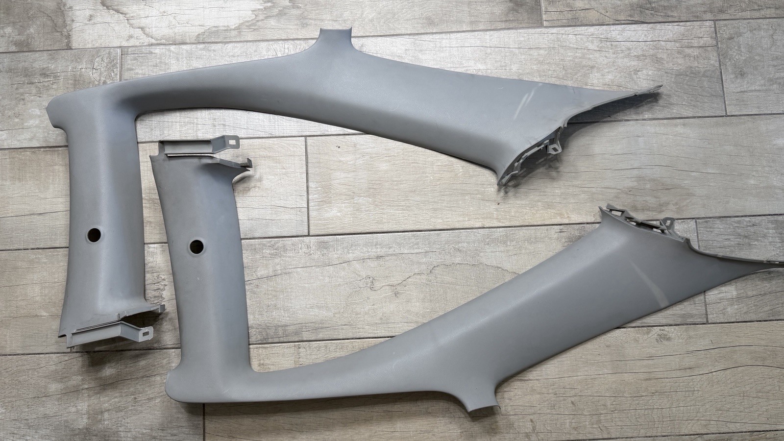 96-00 Honda Civic Coupe B C Pillar Interior Trim Panels Gray LH RH OEM