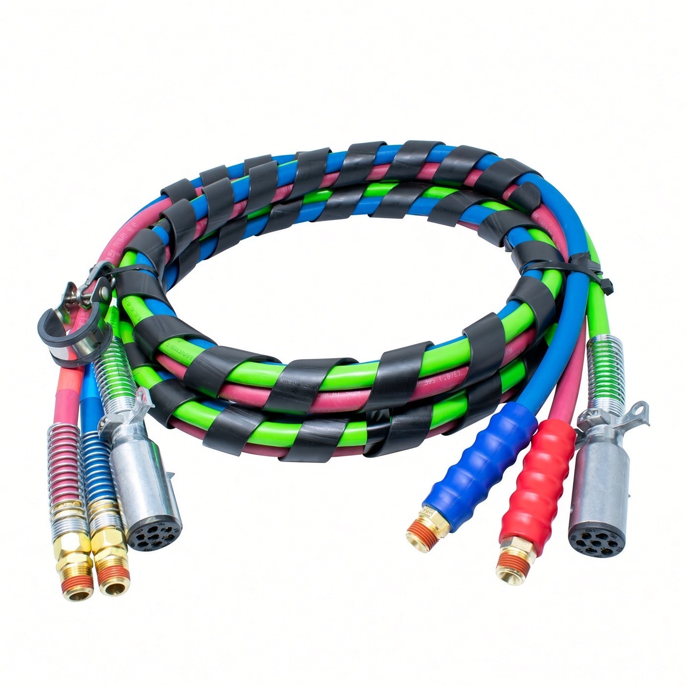 Phillips Ind. 30-2171 ABS 15\' 3 in 1 Straight Electrical and Air Hose Assembly 