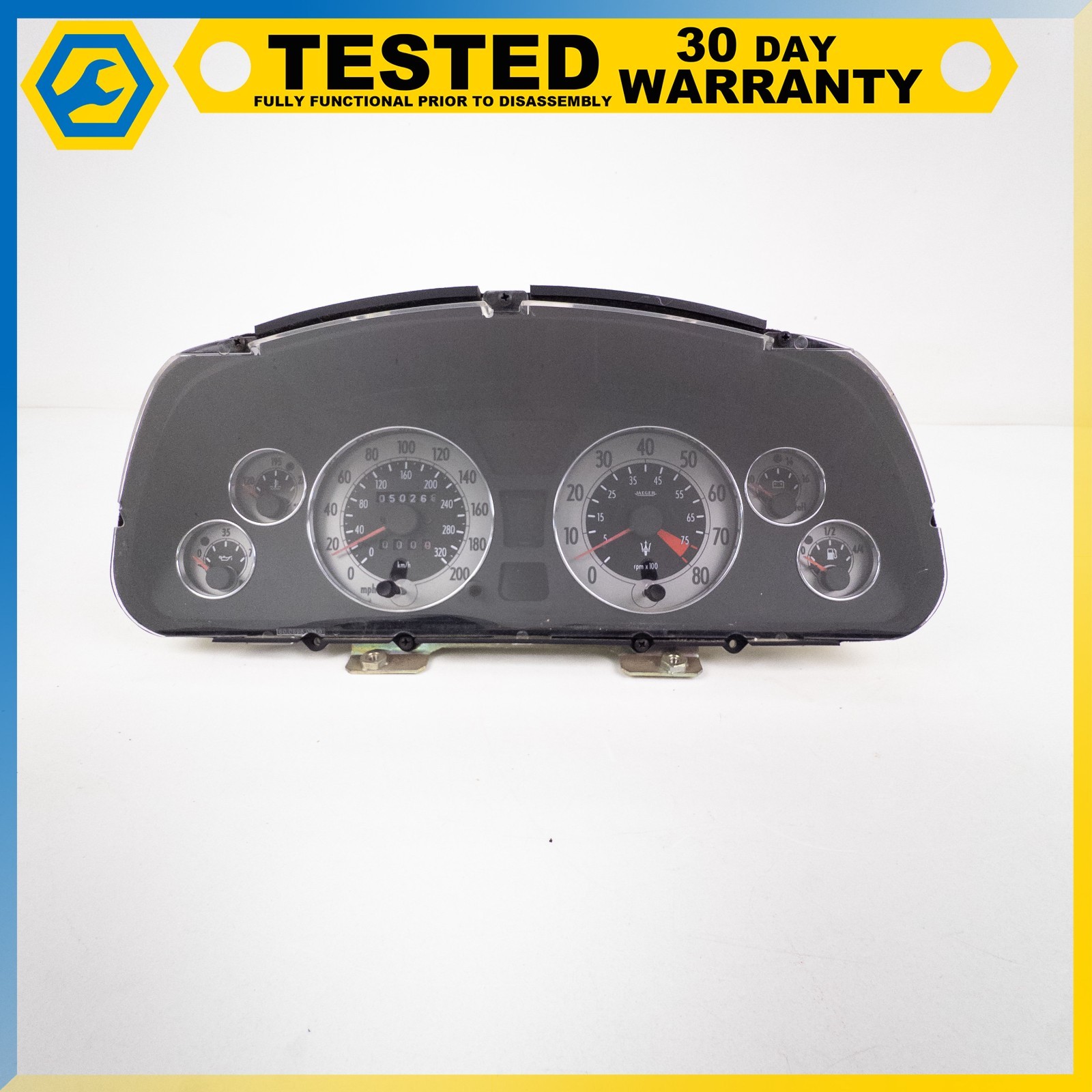 02-03 MASERATI COUPE SPYDER INSTRUMENT CLUSTER SPEEDOMETER OEM 02-03 MASERATI COUPE SPYDER INSTRUMENT CLUSTER SPEEDOMETER OEM