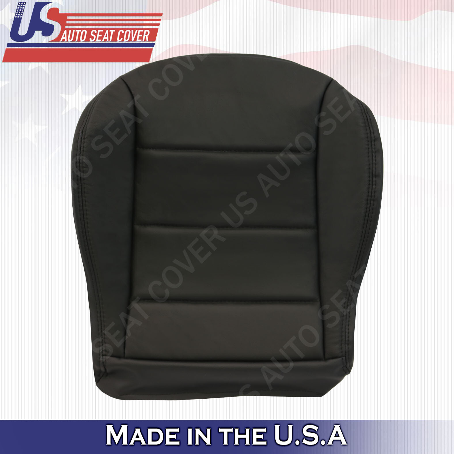 1999 to 2004 Volkswagen Jetta Front Driver Bottom Leather Seat Cover In Black