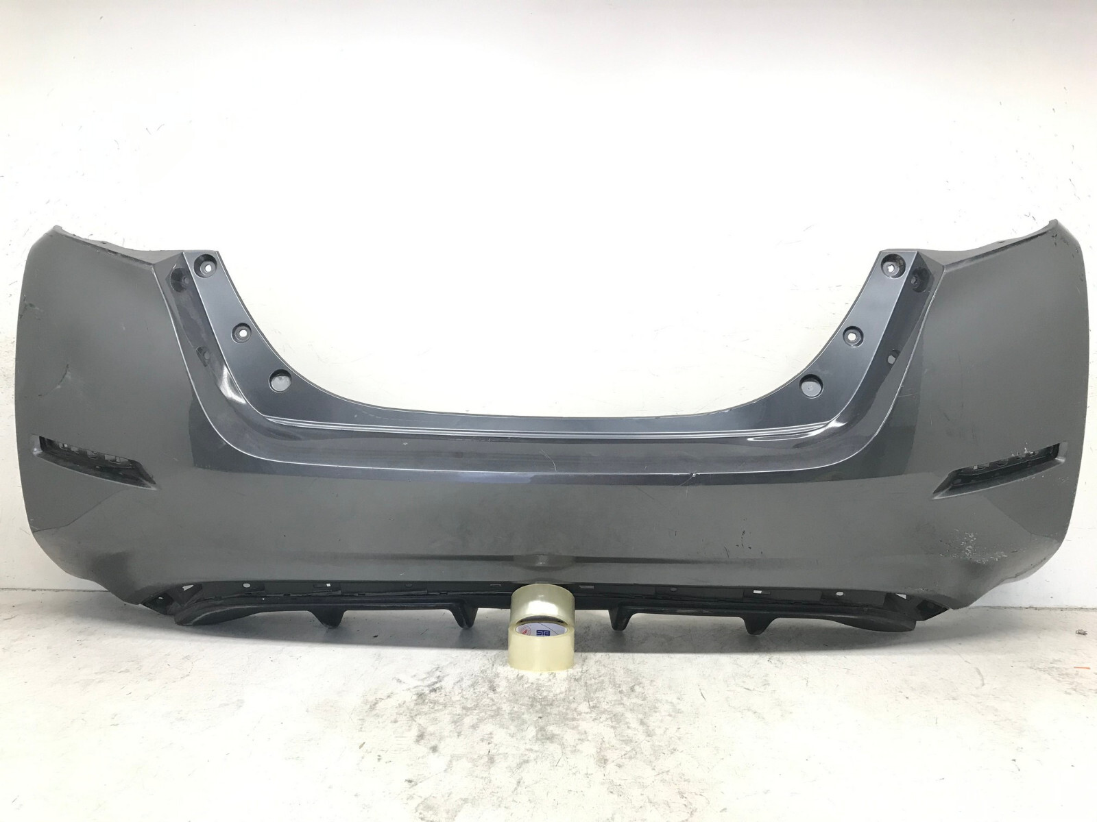 Rear Bumper Cover Gray 2018-2020 Nissan Leaf S/SL/SV w/Sen Holes 85022-5SA0H OEM Rear Bumper Cover Gray 2018-2020 Nissan Leaf S/SL/SV w/Sen Holes 85022-5SA0H OEM