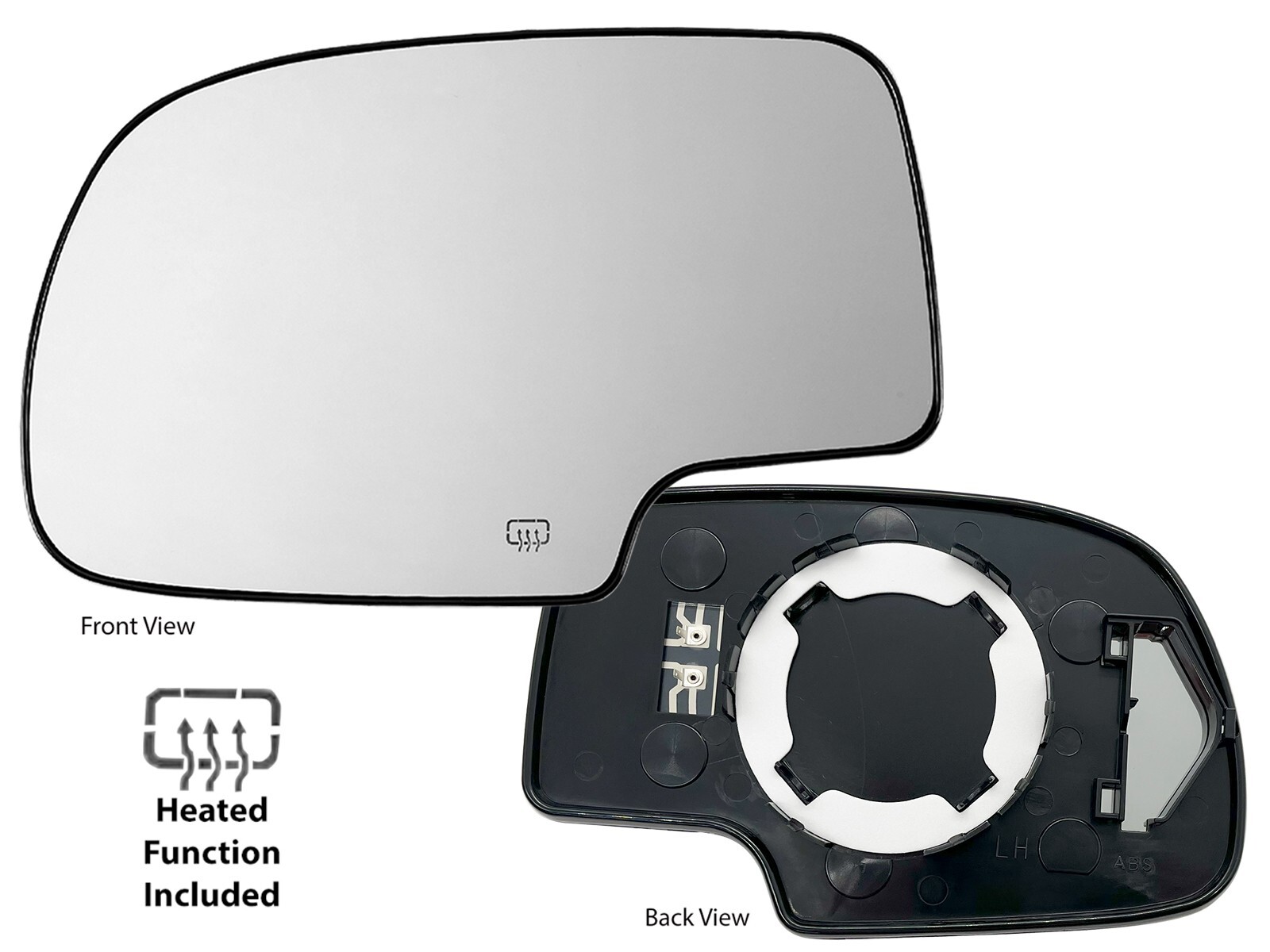 For 2000-2006 TAHOE YUKON SUBURBAN ESCALADE Mirror Glass Heated Driver Left Side For 2000-2006 TAHOE YUKON SUBURBAN ESCALADE Mirror Glass Heated Driver Left Side