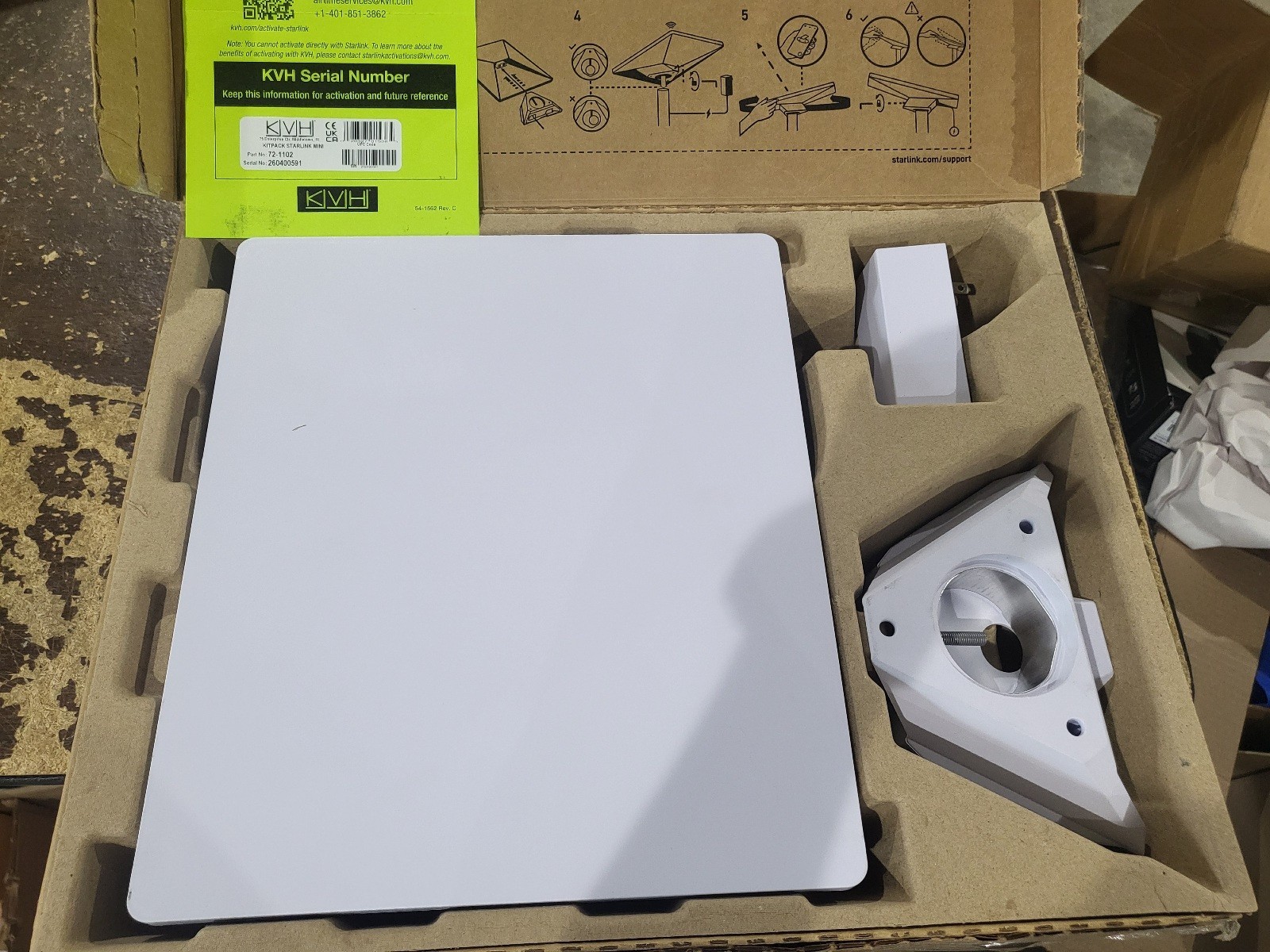Open Box KVH Industries Starlink Mini Kit with Kickstand #72-1102 Unactivated Open Box KVH Industries Starlink Mini Kit with Kickstand #72-1102 Unactivated