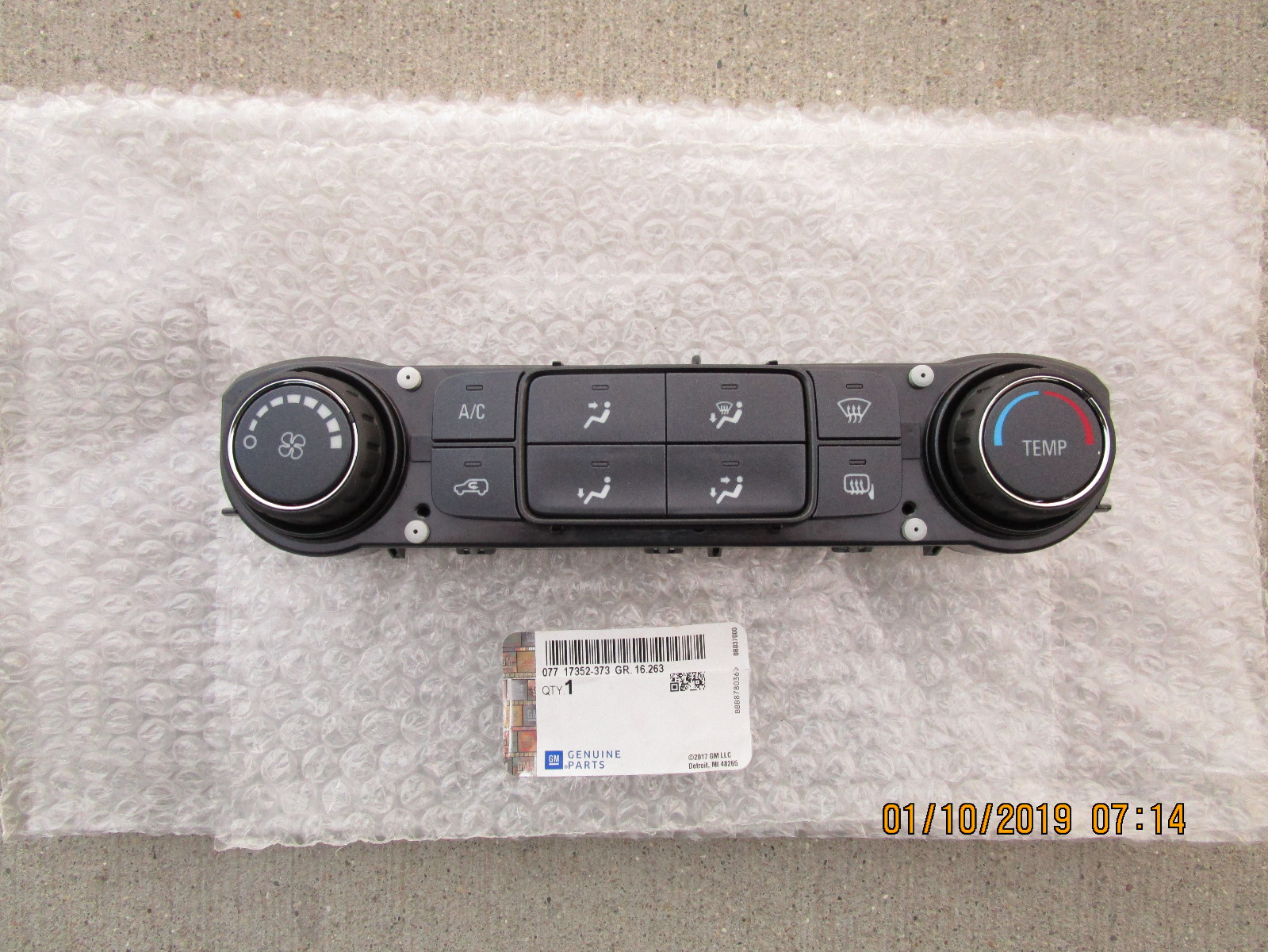 17 - 19 GMC SIERRA 1500 BASE SLE SLT A/C HEATER CLIMATE TEMPERATURE CONTROL NEW