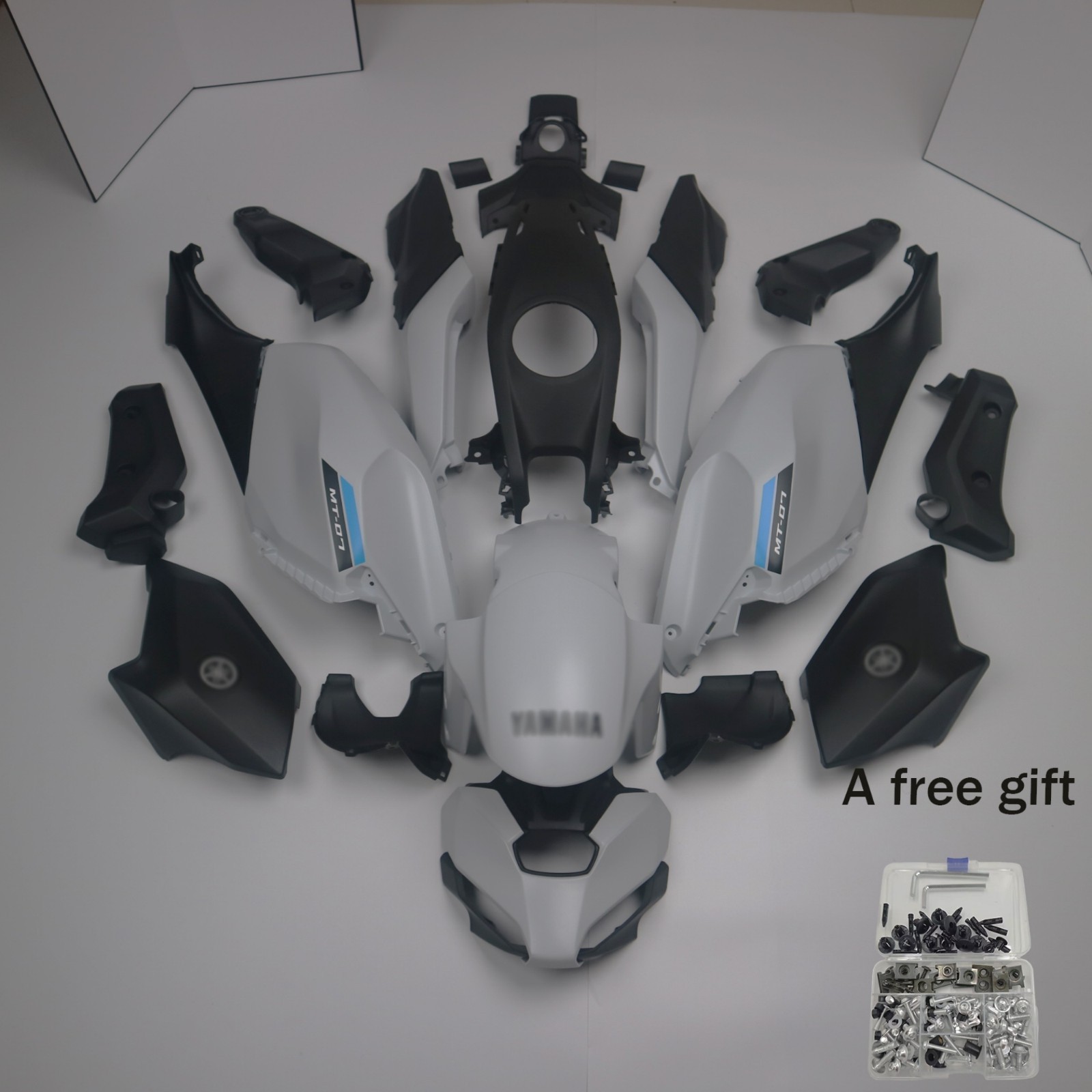 Motorcycle Full Bodywork Fairing Set Grey 26pcs For Yamaha MT 07 2025-2026 Motorcycle Full Bodywork Fairing Set Grey 26pcs For Yamaha MT 07 2025-2026