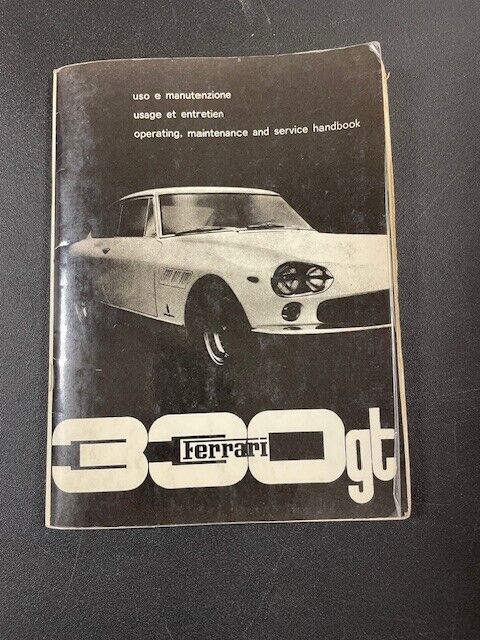 1964 Ferrari 330 GT 2+2 owner\'s manual
