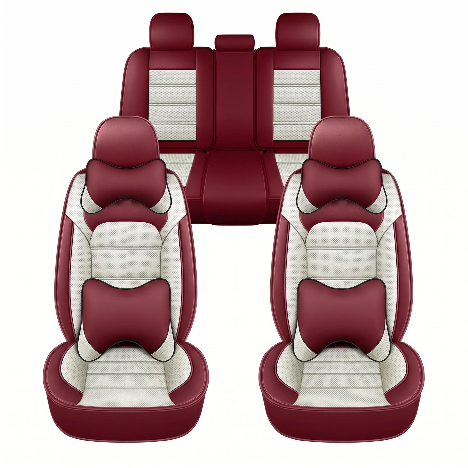 Luxury Leather Car Seat Covers For Honda Accord Civic CRV Front Rear Full Set Luxury Leather Car Seat Covers For Honda Accord Civic CRV Front Rear Full Set
