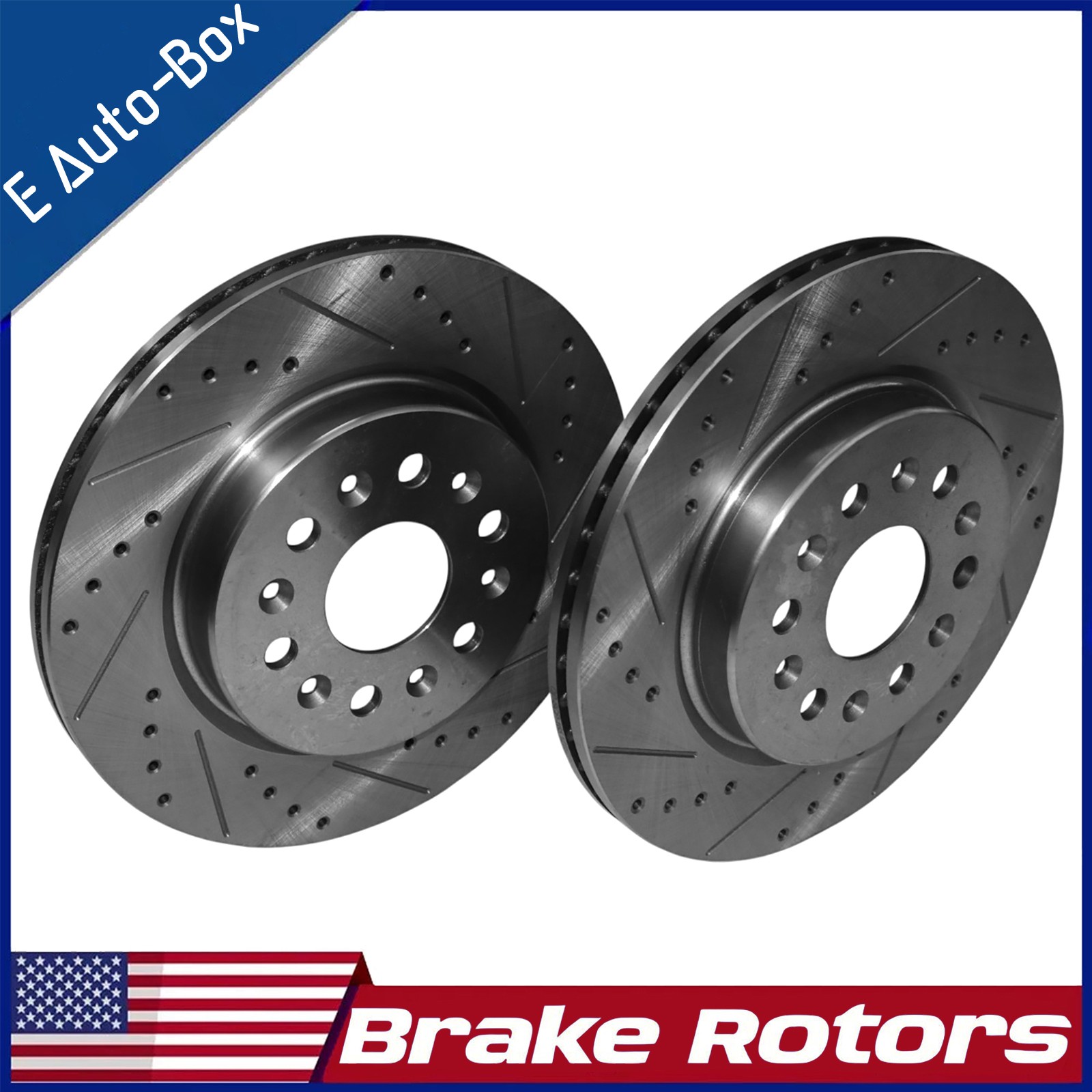 2x Rear Drilled Brake Rotors for Chevy Traverse 18-23 GMC Acadia Buick Cadillac 2x Rear Drilled Brake Rotors for Chevy Traverse 18-23 GMC Acadia Buick Cadillac