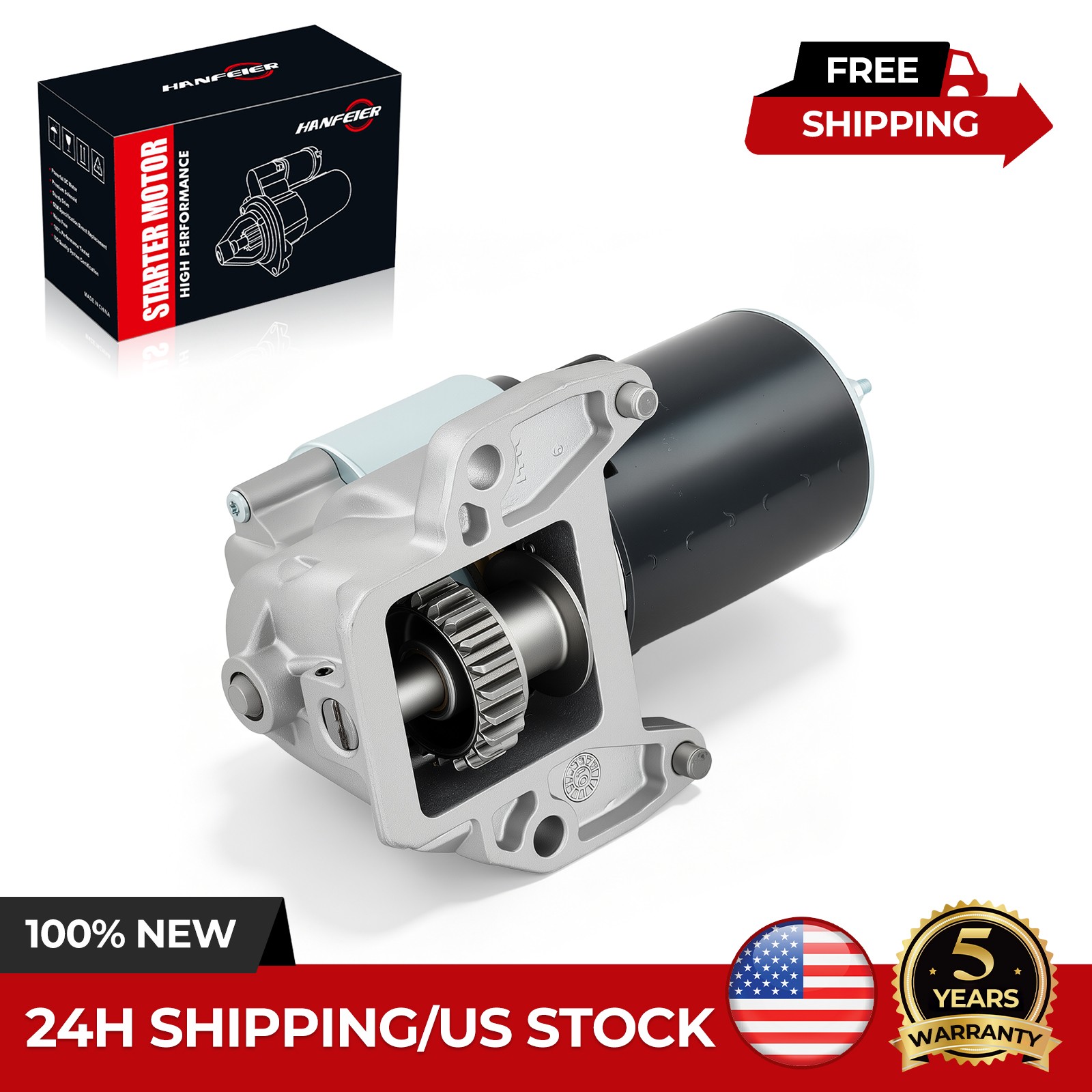 6656 Starter Motor for Ford Escape Mazda Tribute 2001-2004 Jaguar 2.5L 3.0L